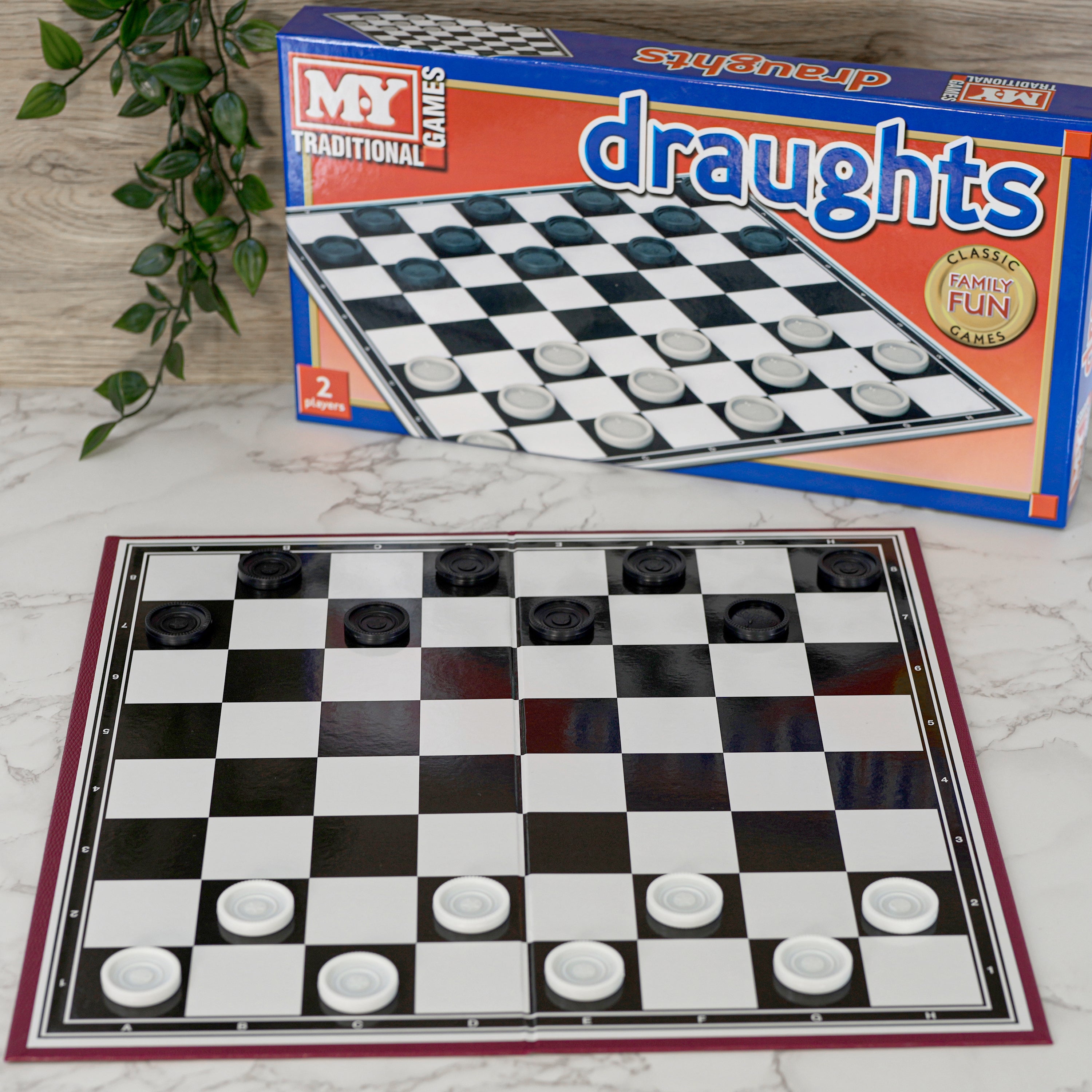 Traditional Folding Draughts Game