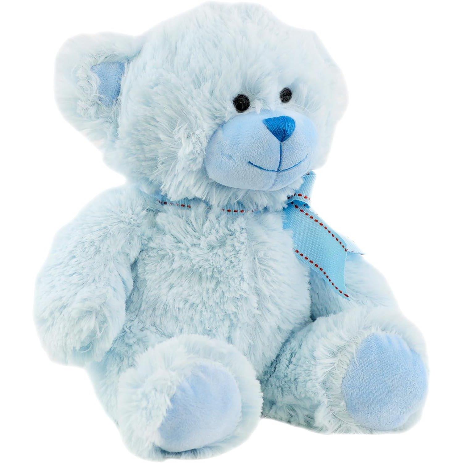 The Magic Toy Shop Toys and Games Blue Mini Plush Soft Teddy Bear Toy