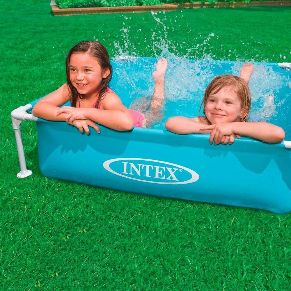 Intex Mini Frame Compact Pool - Blue - Above Ground 122 X 122 Cm by Intex - The Magic Toy Shop