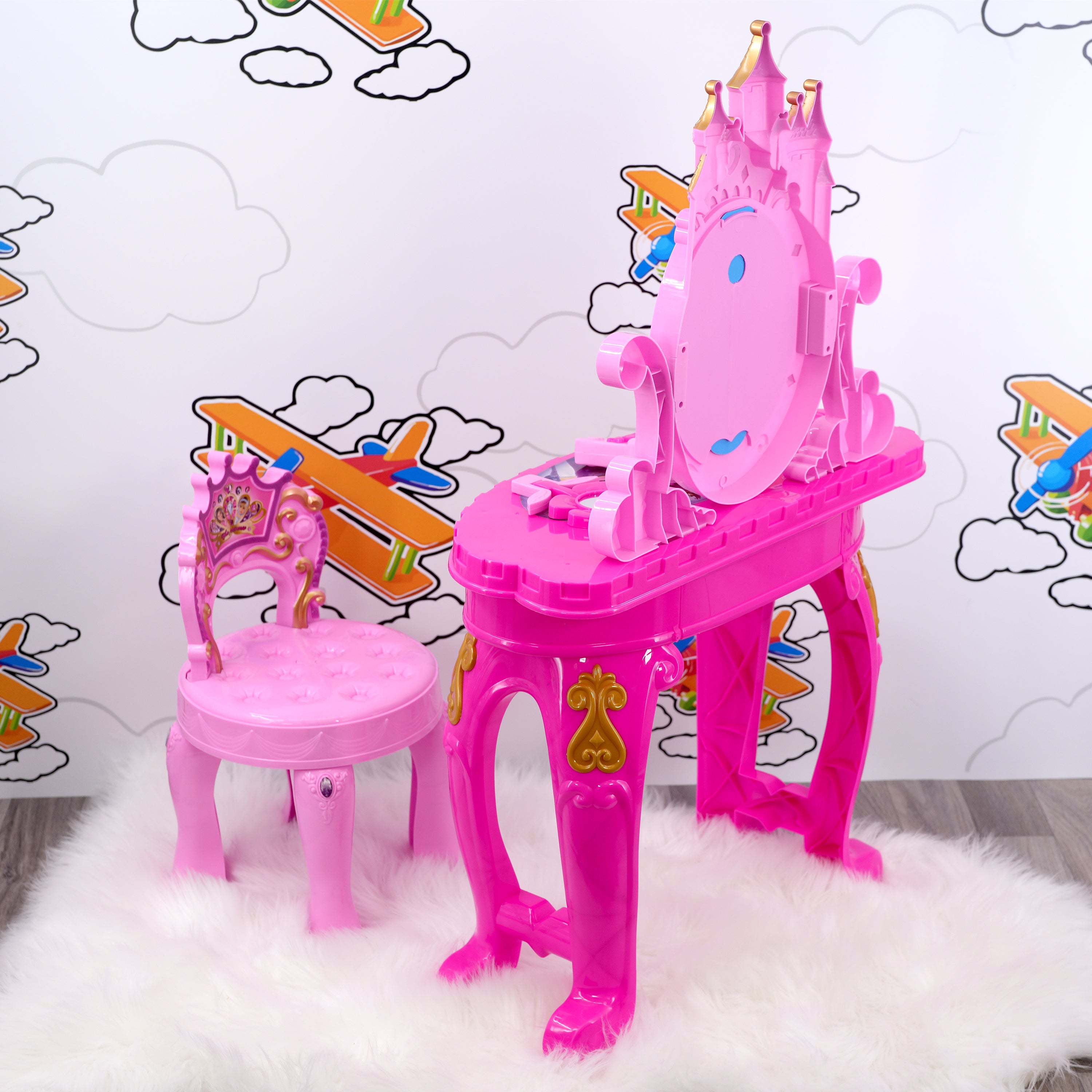 Princess Vanity Dressing Table & Stool Toy by The Magic Toy Shop - The Magic Toy Shop