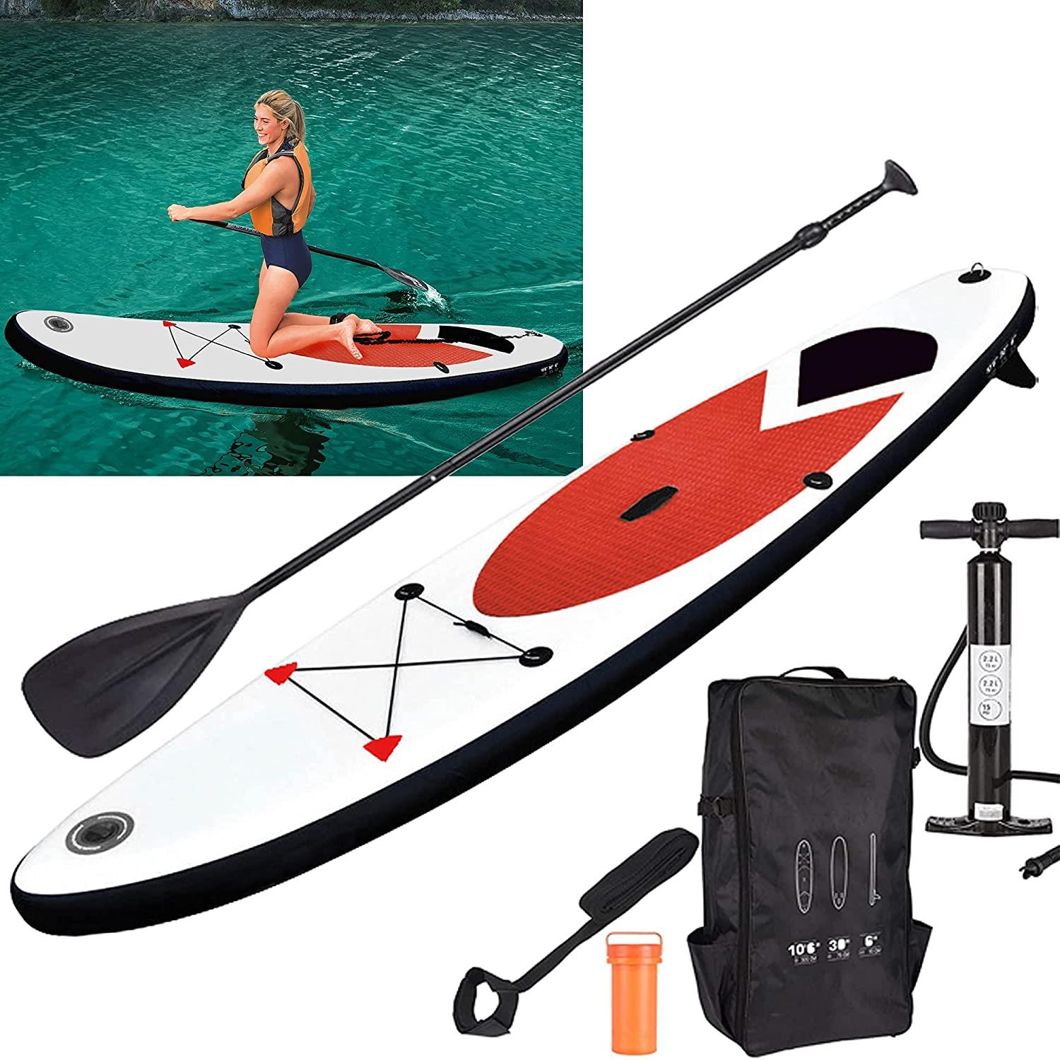 Inflatable SUP Stand Up Paddle Board Red 305cm by Geezy - The Magic Toy Shop