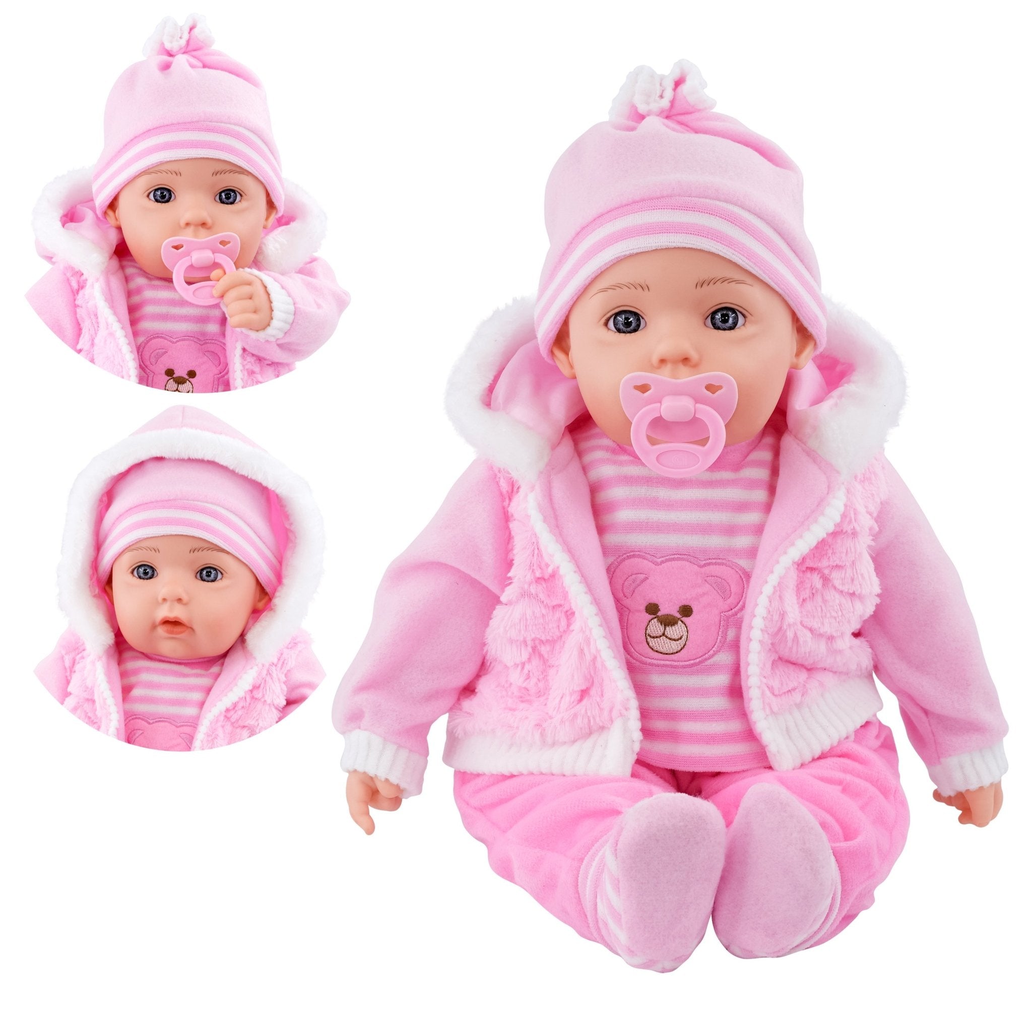 Baby Pink Bibi Baby Doll Toy With Dummy & Sounds by BiBi DollThe
