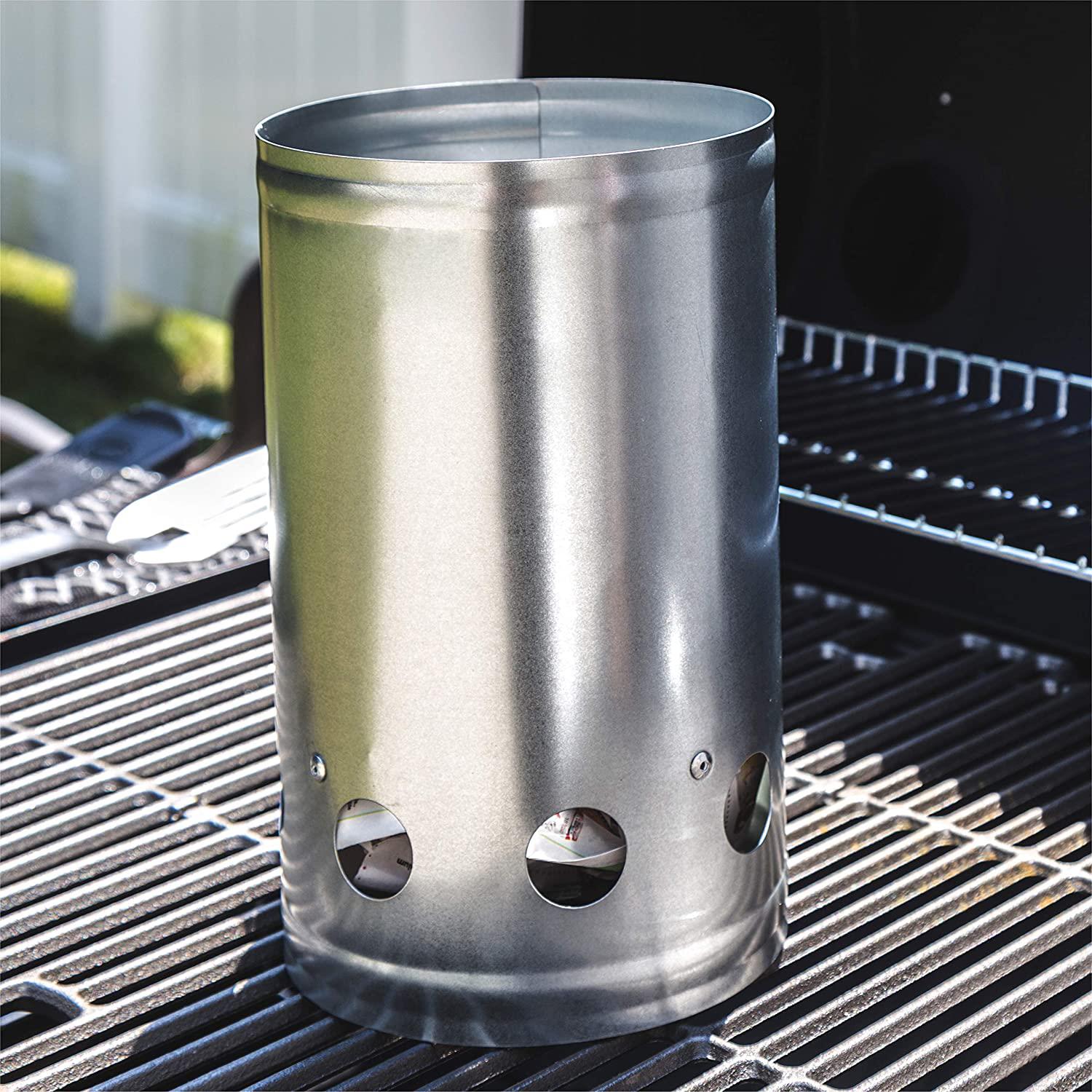 BBQ Charcoal Metal Chimney Starter by Geezy - The Magic Toy Shop