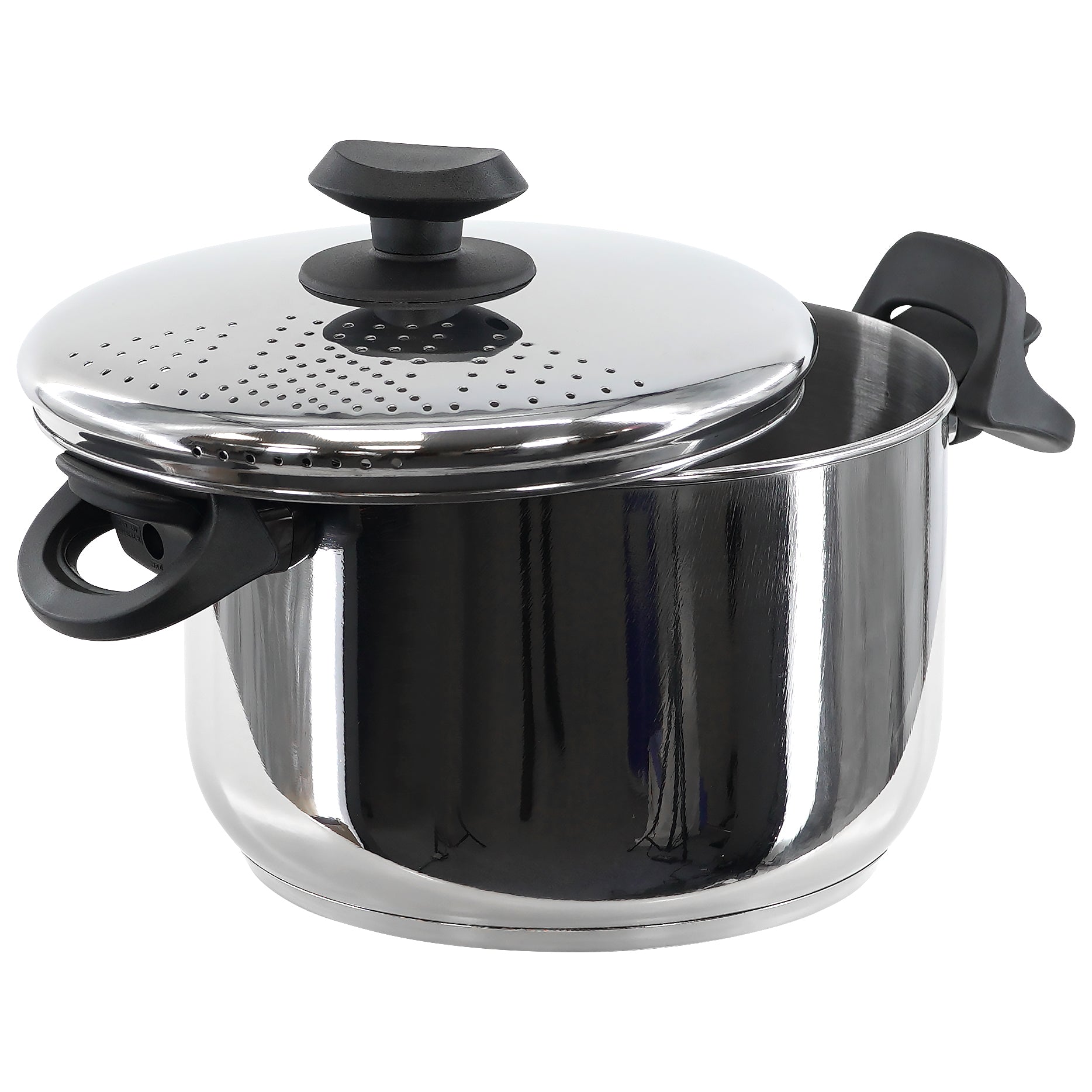 Stainless Steel Pasta Pot With Locking Strainer Lid by GEEZY - The Magic Toy Shop