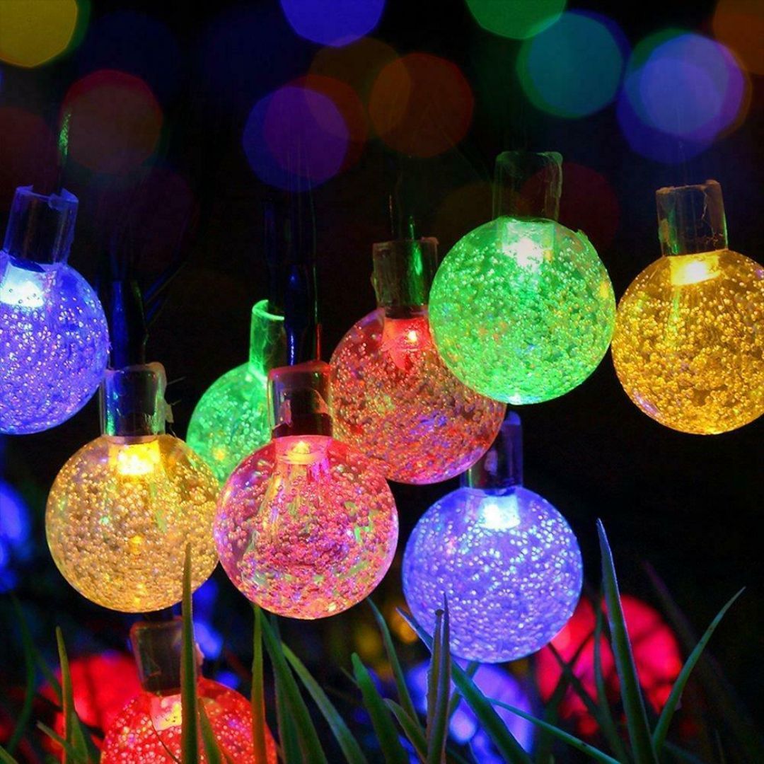 Multicoloured Led String Lights In Crystal Balls Design by The Magic Toy Shop - The Magic Toy Shop