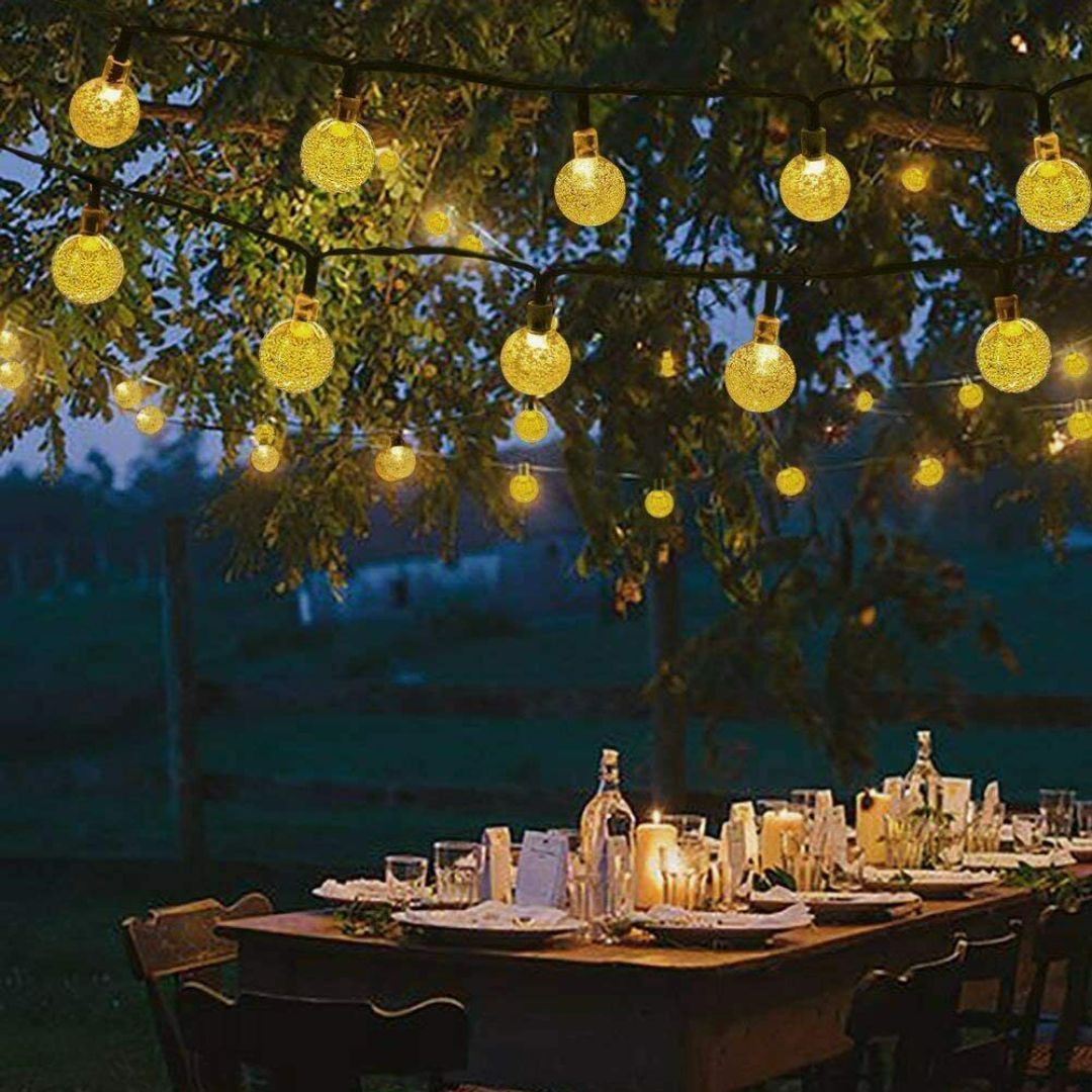 Warm White Led String Lights In Crystal Balls Design by GEEZY - The Magic Toy Shop