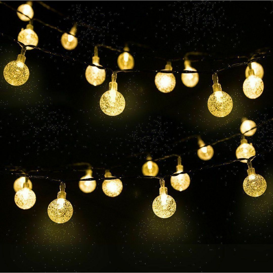 Warm White Led String Lights In Crystal Balls Design by GEEZY - The Magic Toy Shop