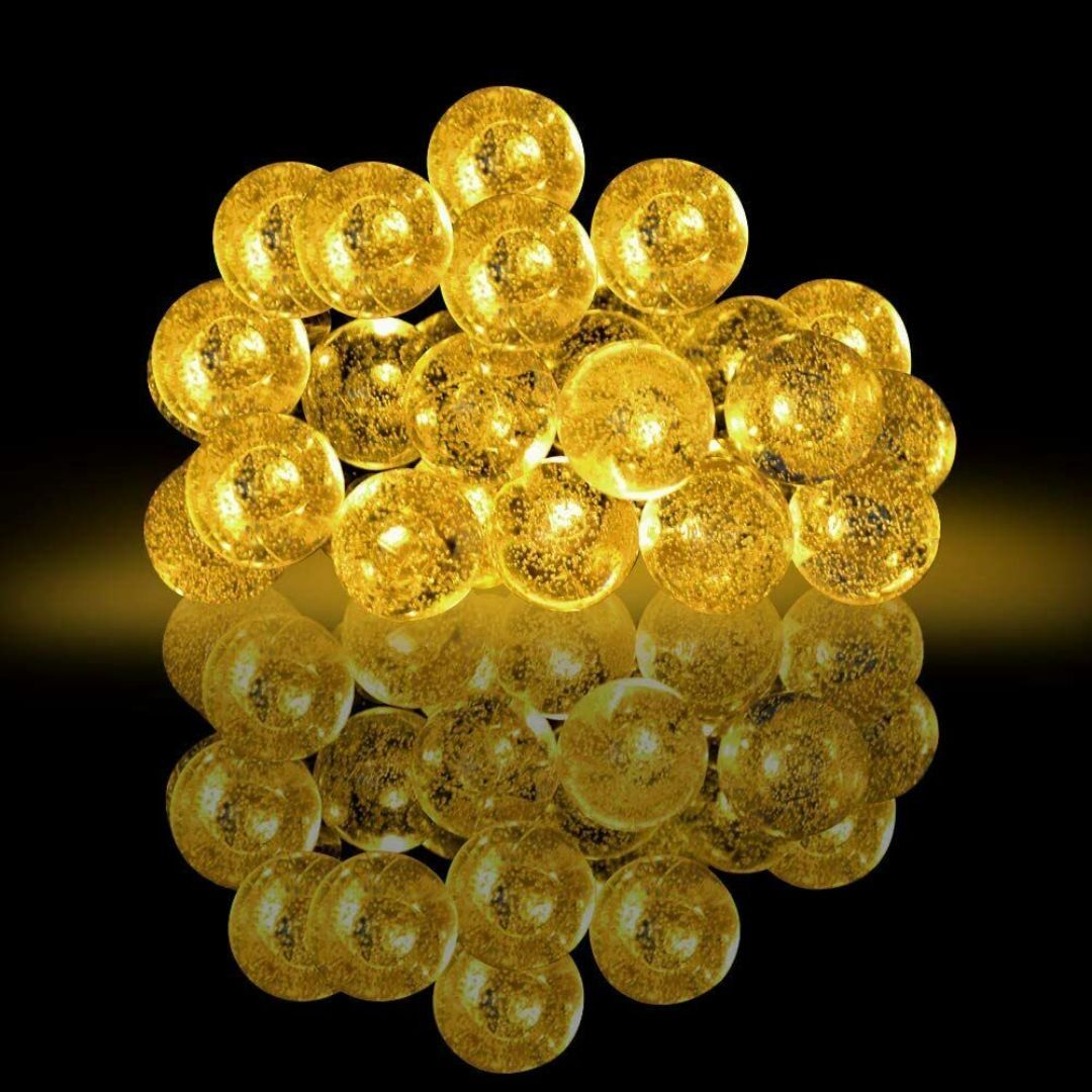 Warm White Led String Lights In Crystal Balls Design by GEEZY - The Magic Toy Shop