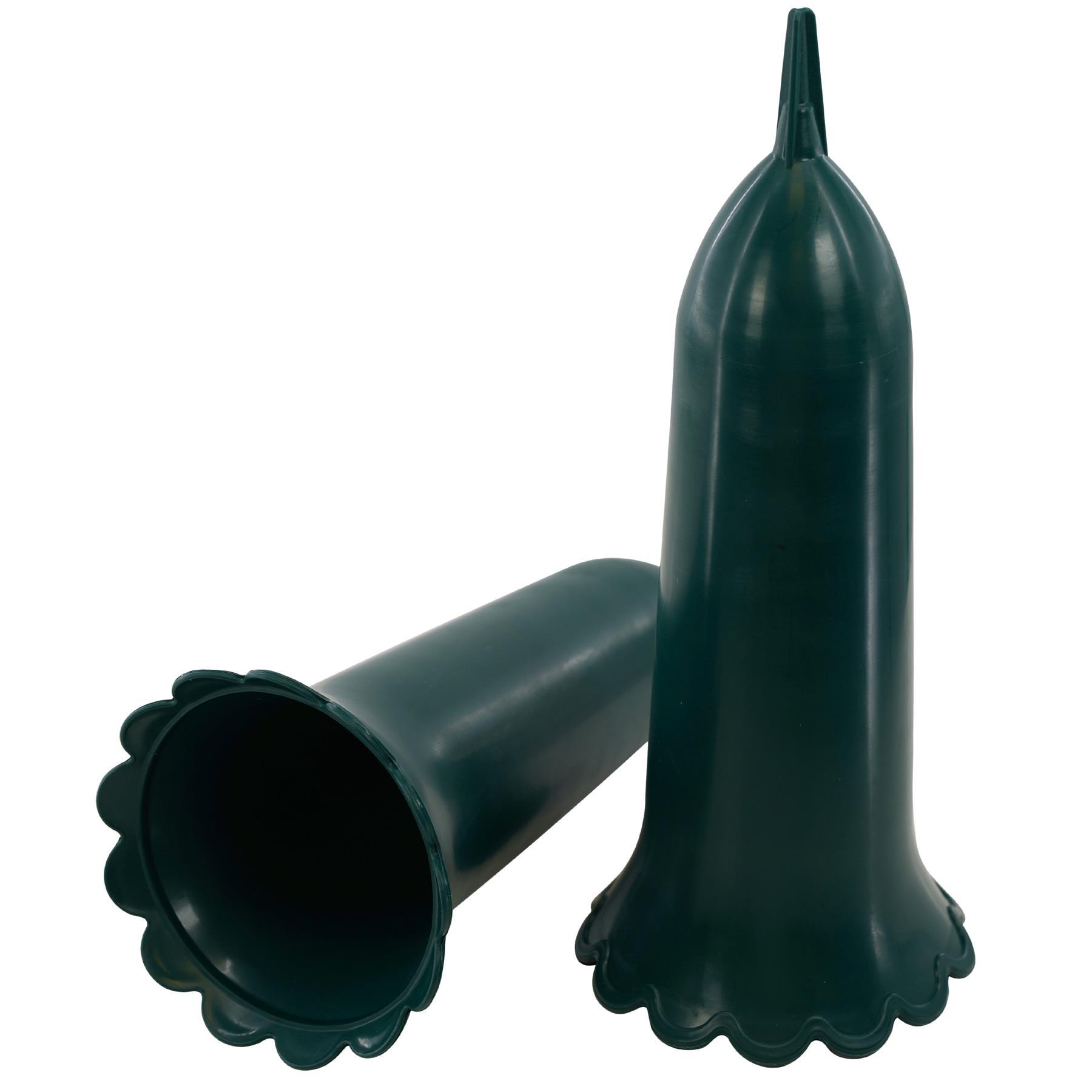 Set of 2 Green Spiked Memorial Grave Flower Vases by Geezy - The Magic Toy Shop