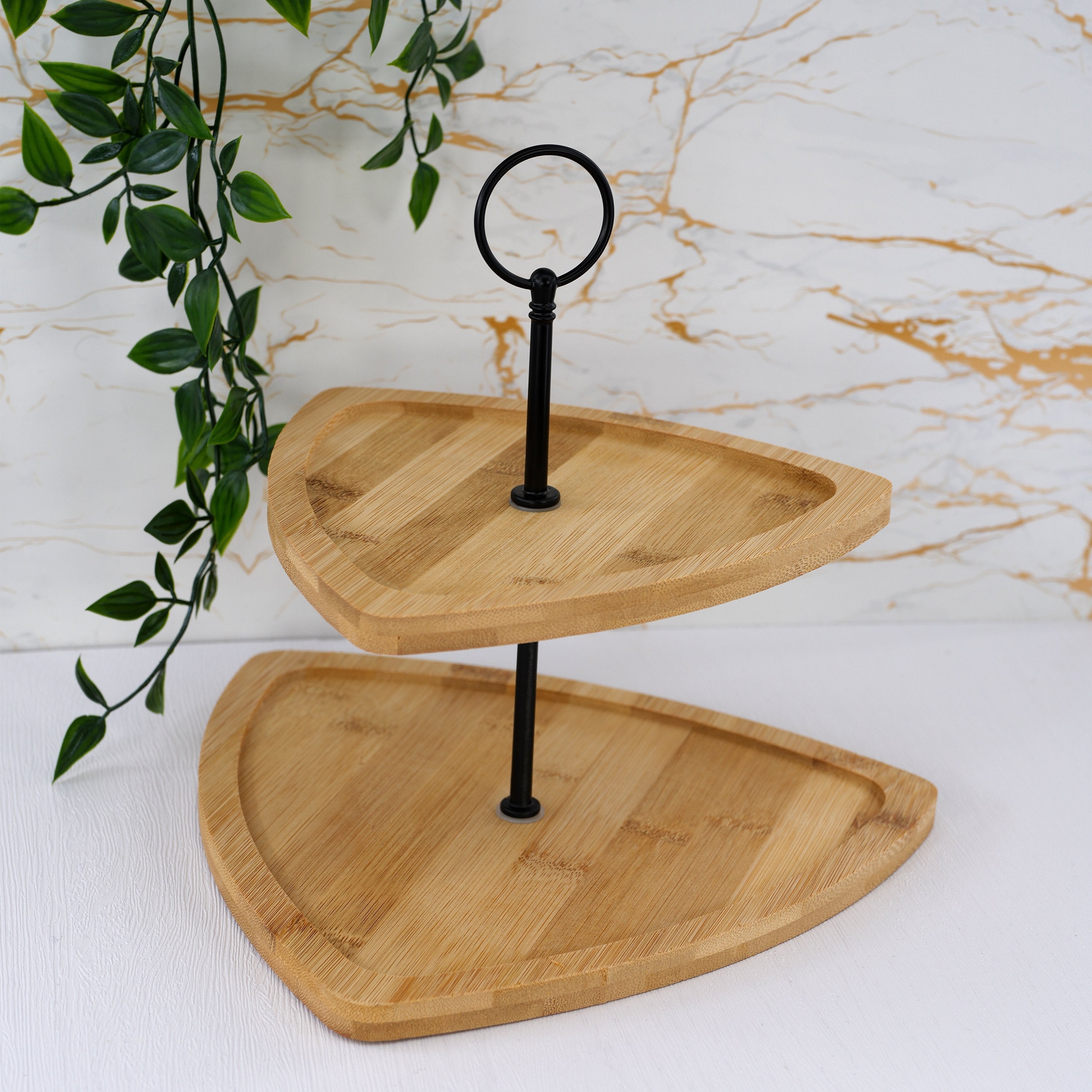 2 Tier Wooden Serving Stand by Geezy - The Magic Toy Shop