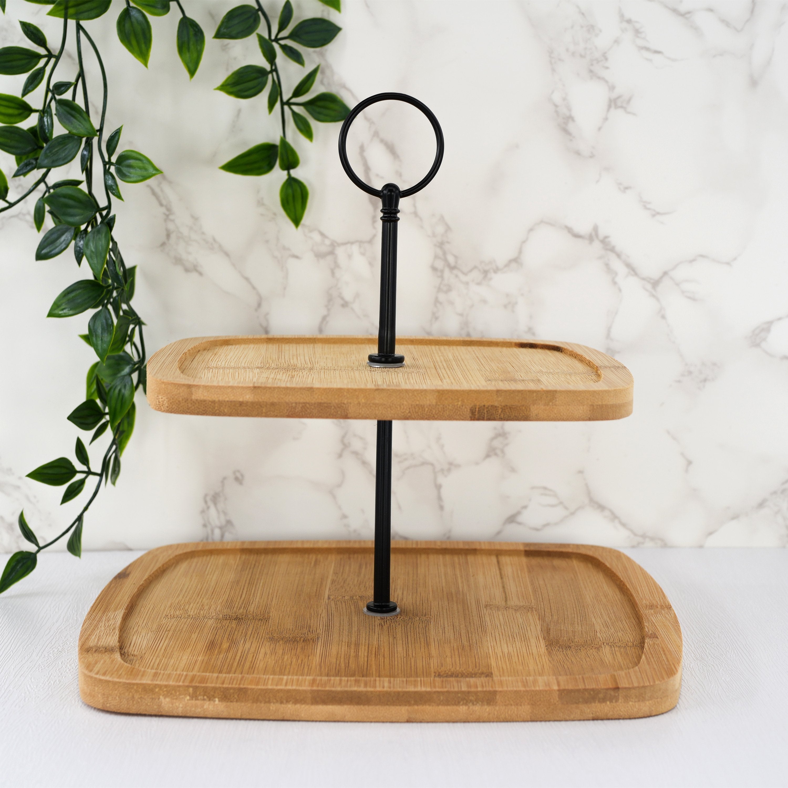2 Tier Wooden Serving Stand by Geezy - The Magic Toy Shop