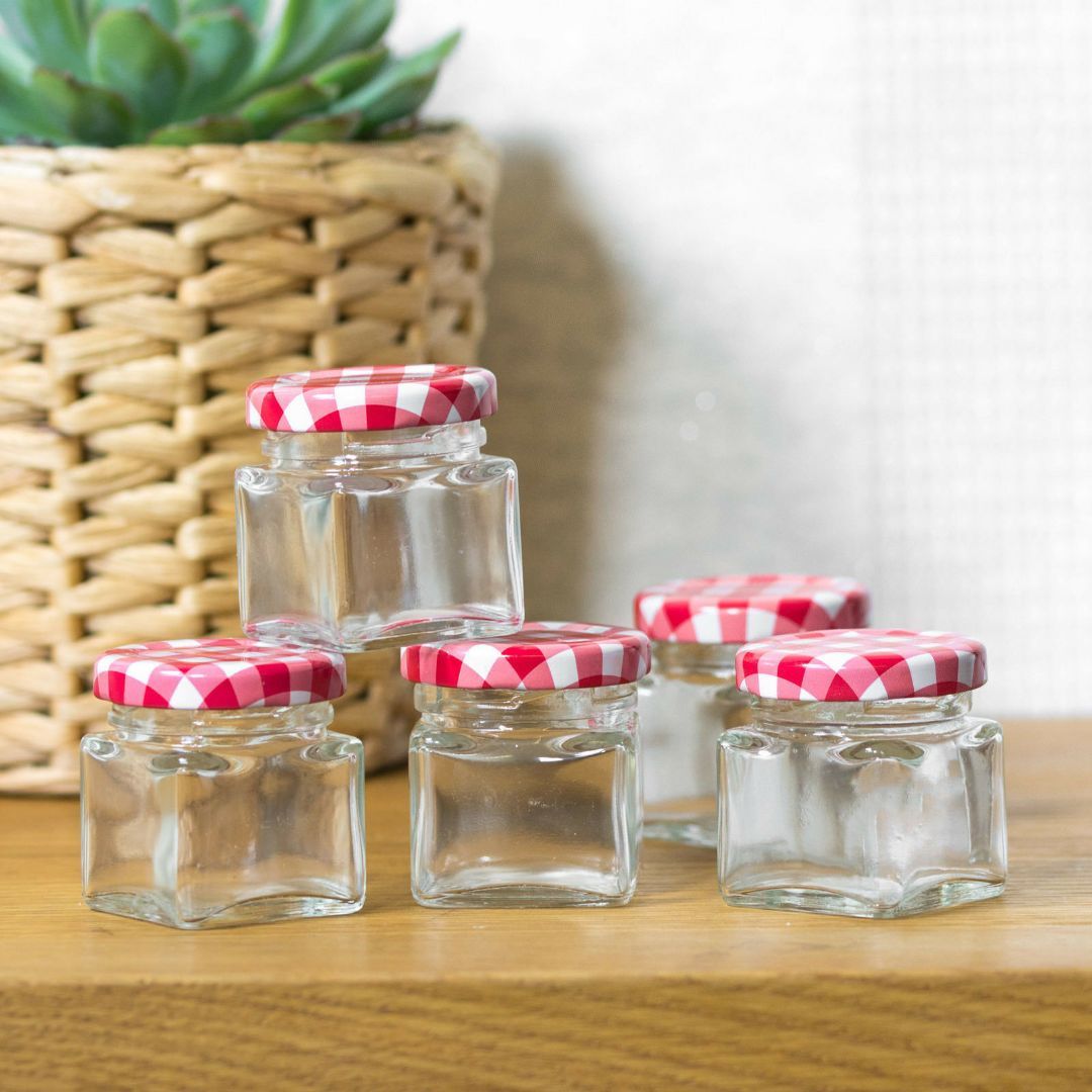 Glass Jar Set With Screw Top Lids 5 Pcs by Geezy - The Magic Toy Shop