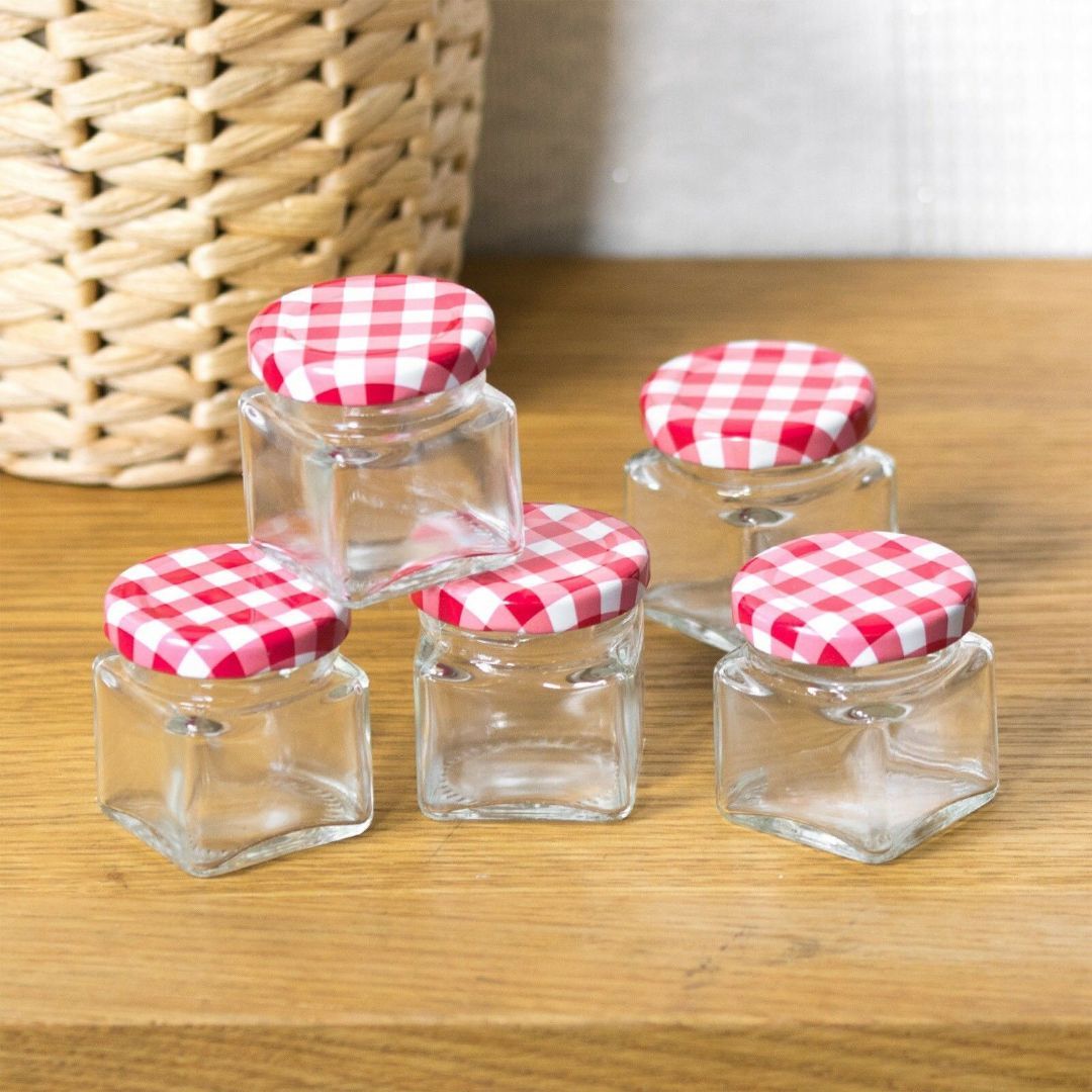 Glass Jar Set With Screw Top Lids 5 Pcs by Geezy - The Magic Toy Shop