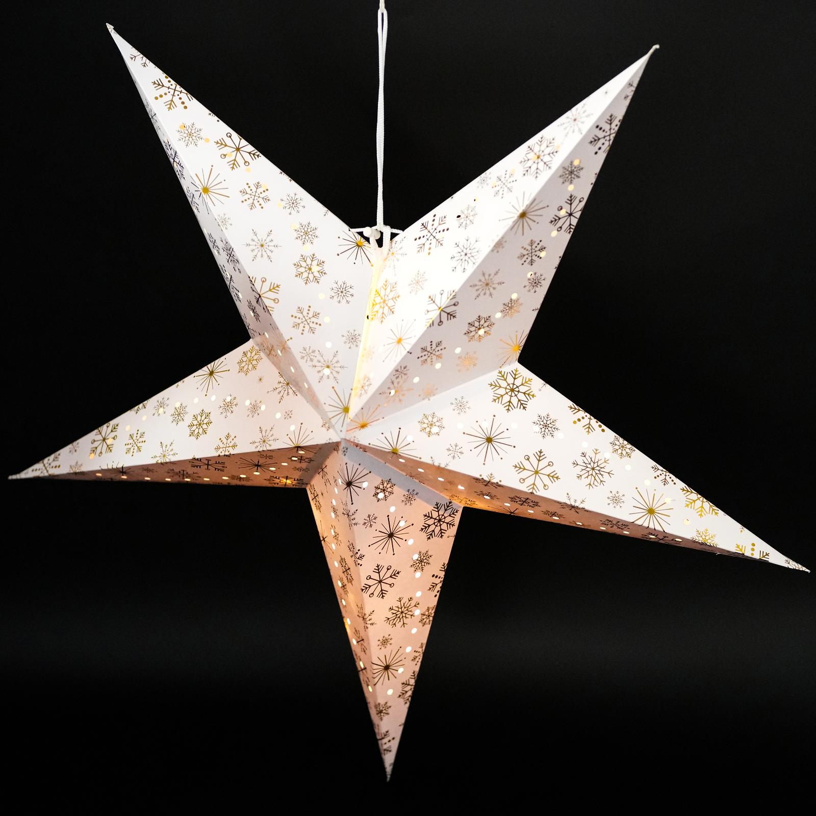 75 cm LED Hanging Paper Star Lantern by Geezy - The Magic Toy Shop