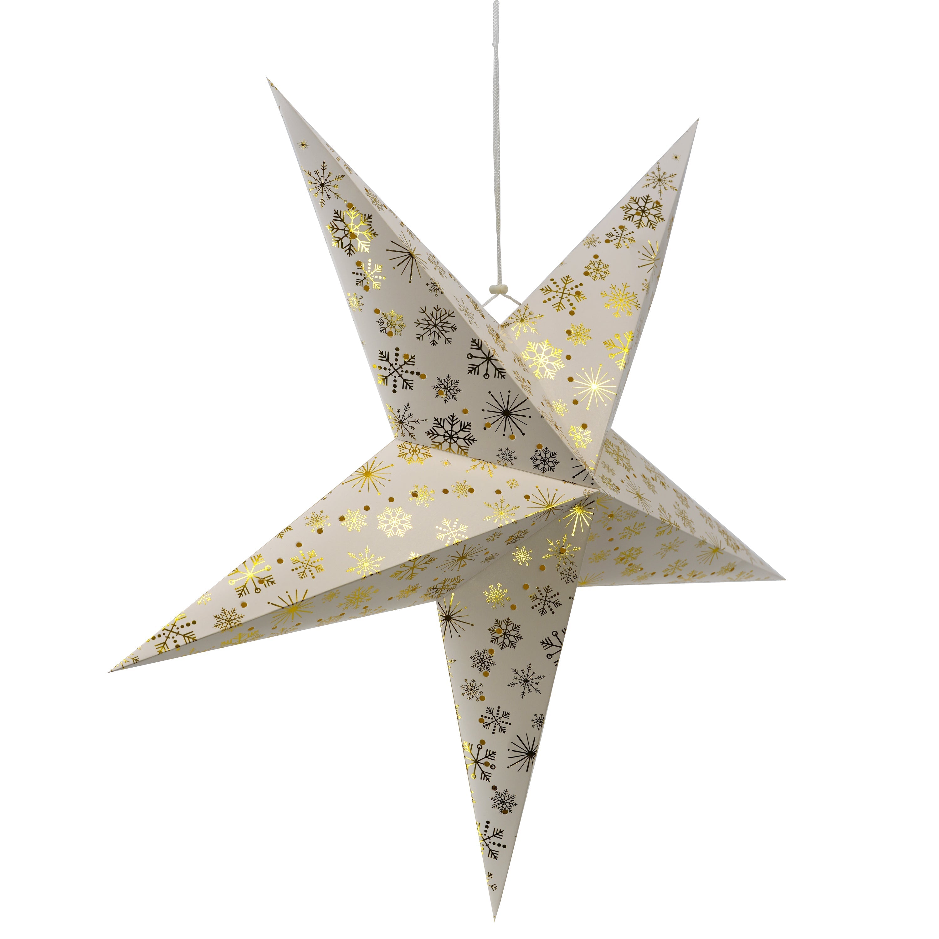 75 cm LED Hanging Paper Star Lantern by Geezy - The Magic Toy Shop