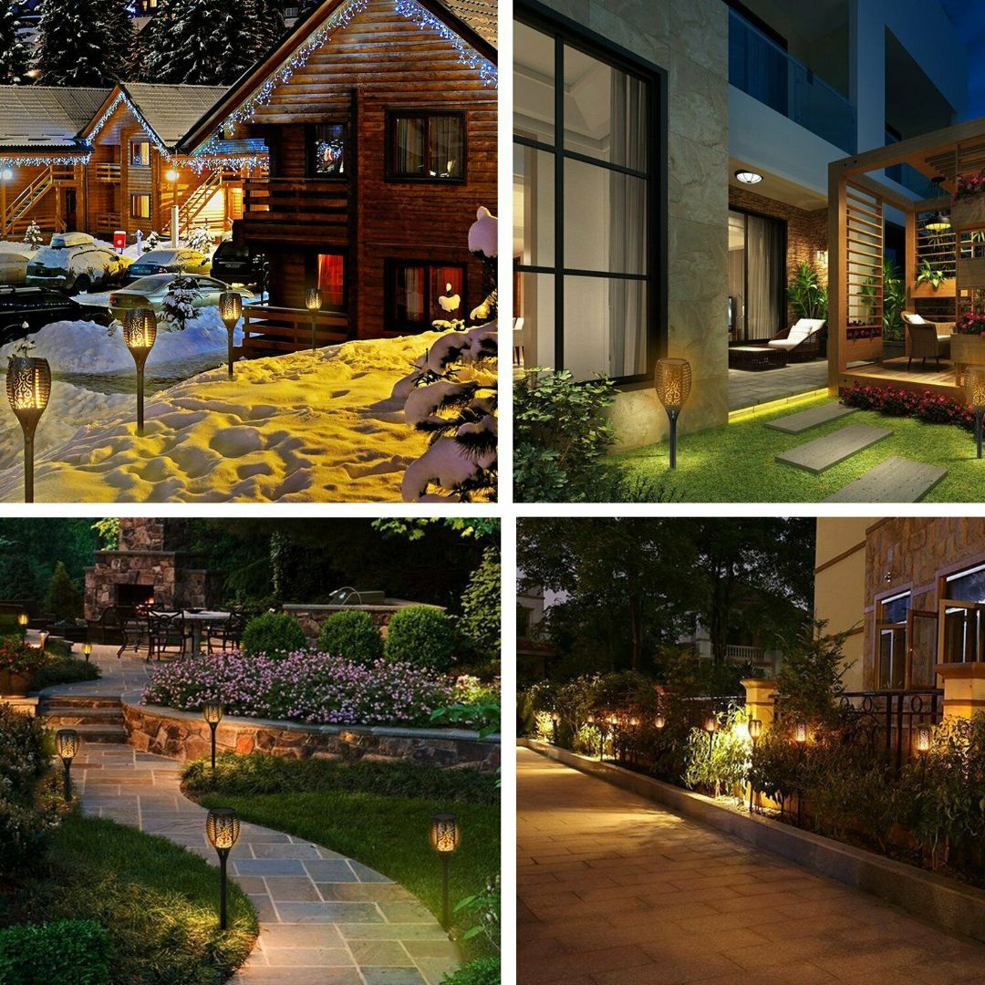 Solar Flame Effect Torch Stake Lights by GEEZY - The Magic Toy Shop