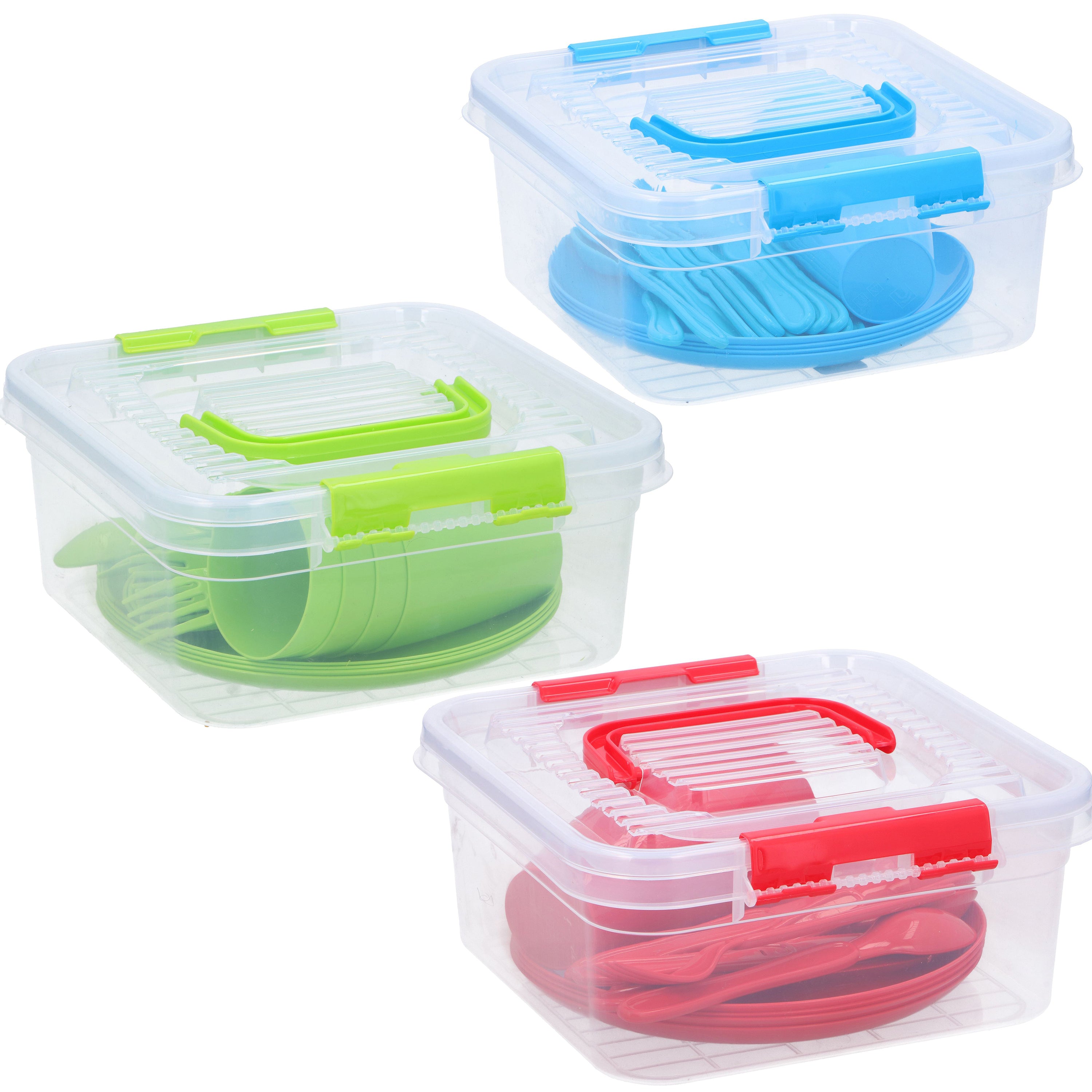 Large Picnic Set With Storage Box For Four - 21 Pieces by Geezy - The Magic Toy Shop