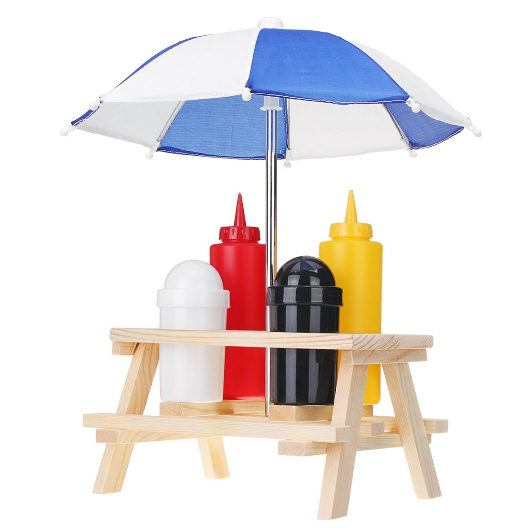 Picnic Table Parasol Pub Cruet Condiment Set by Geezy - The Magic Toy Shop