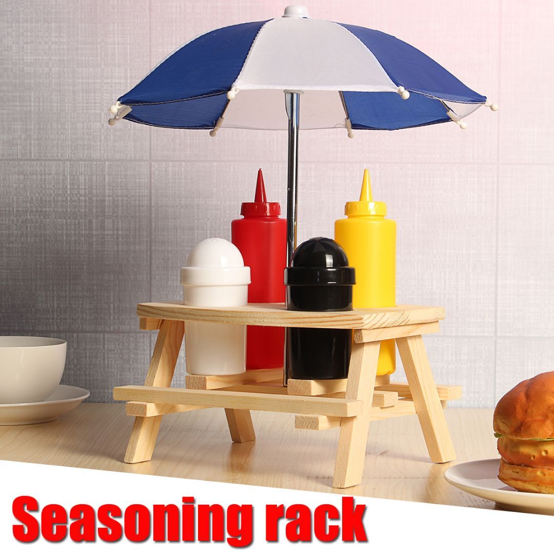 Picnic Table Parasol Pub Cruet Condiment Set by Geezy - The Magic Toy Shop