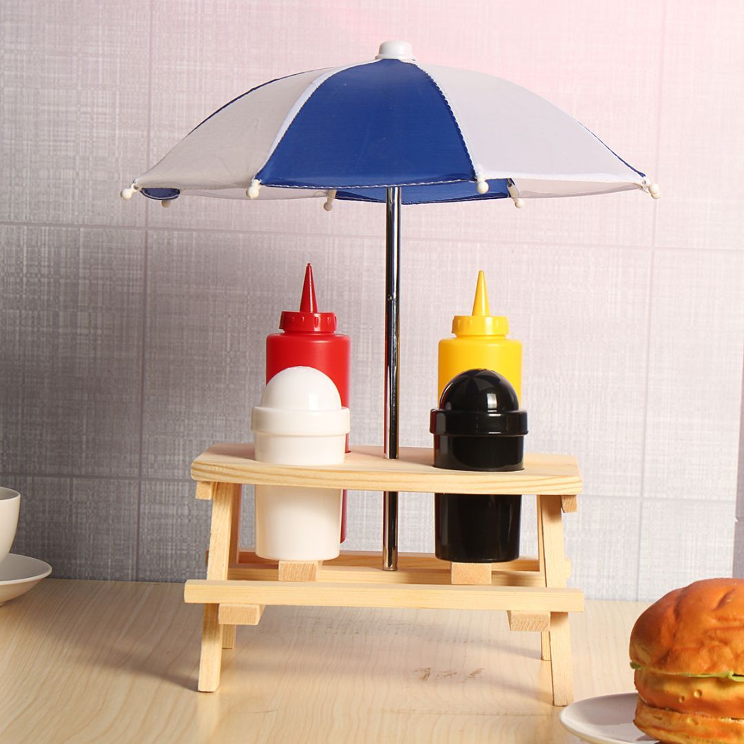 Picnic Table Parasol Pub Cruet Condiment Set by Geezy - The Magic Toy Shop
