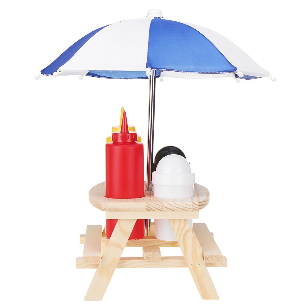 Picnic Table Parasol Pub Cruet Condiment Set by Geezy - The Magic Toy Shop