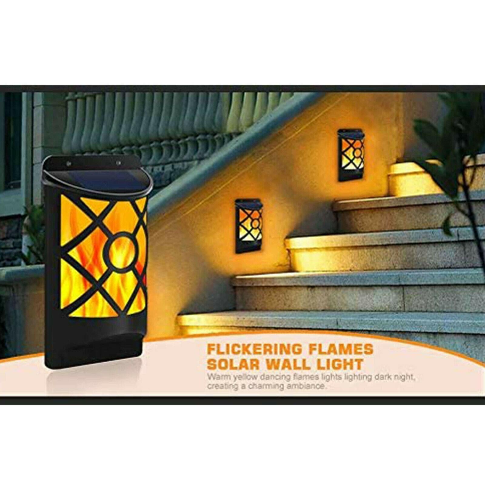 Solar Powered LED Flame Light Wall Mounted GEEZY - The Magic Toy Shop