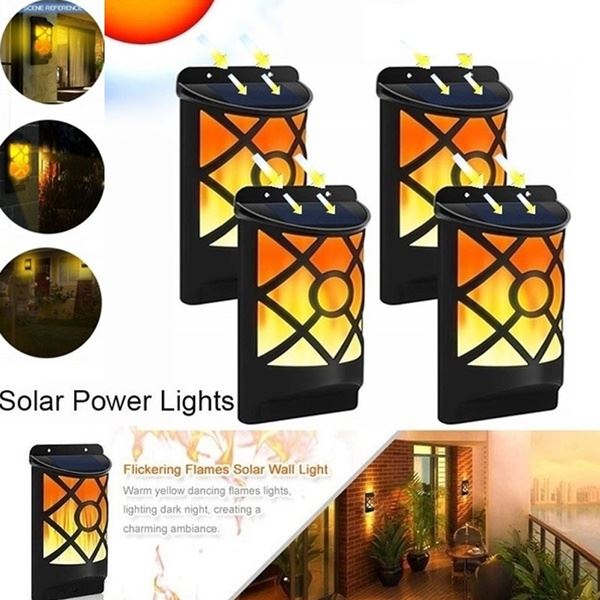 Solar Powered LED Flame Light Wall Mounted GEEZY - The Magic Toy Shop