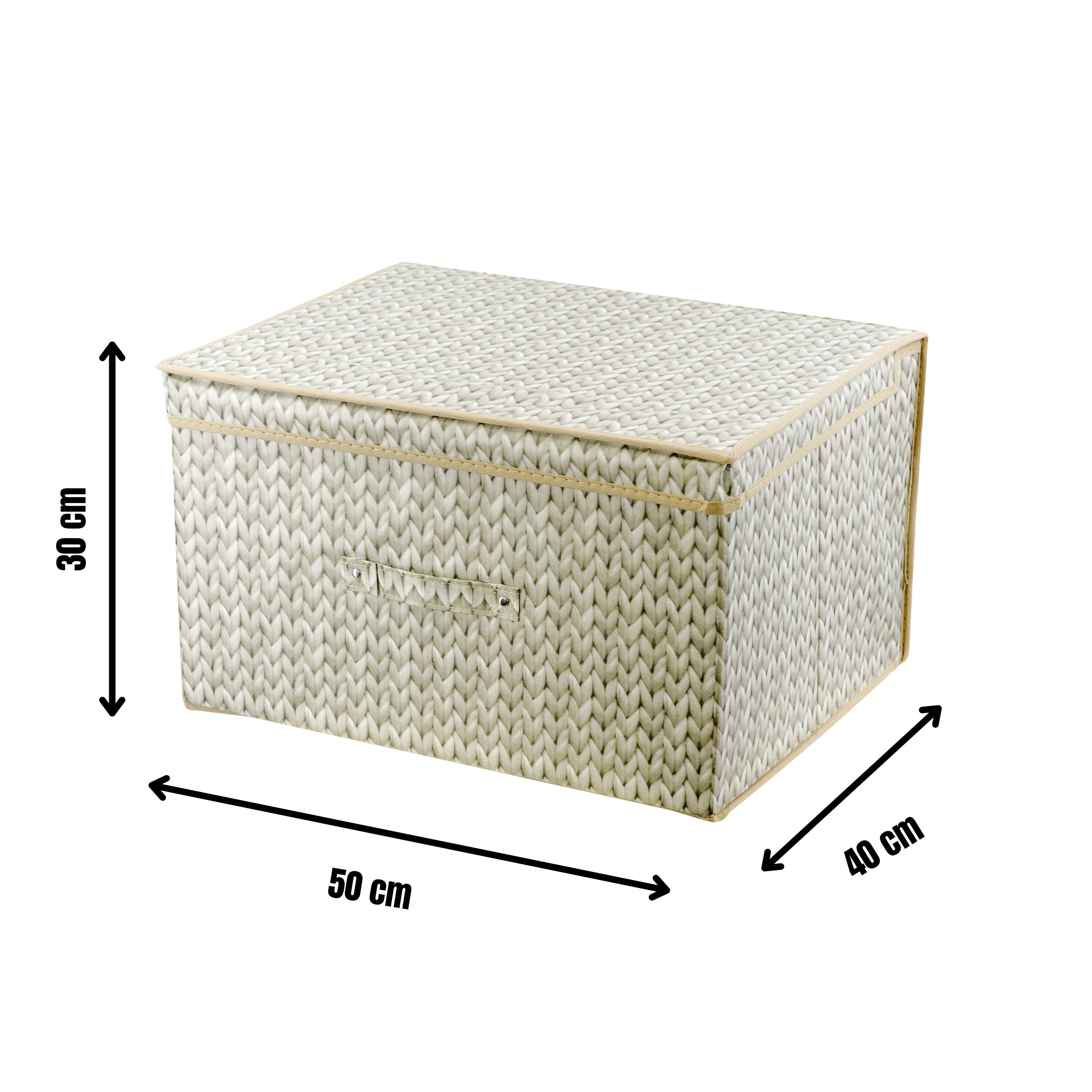 Knit Natural Large Storage Box by The Magic Toy Shop - The Magic Toy Shop