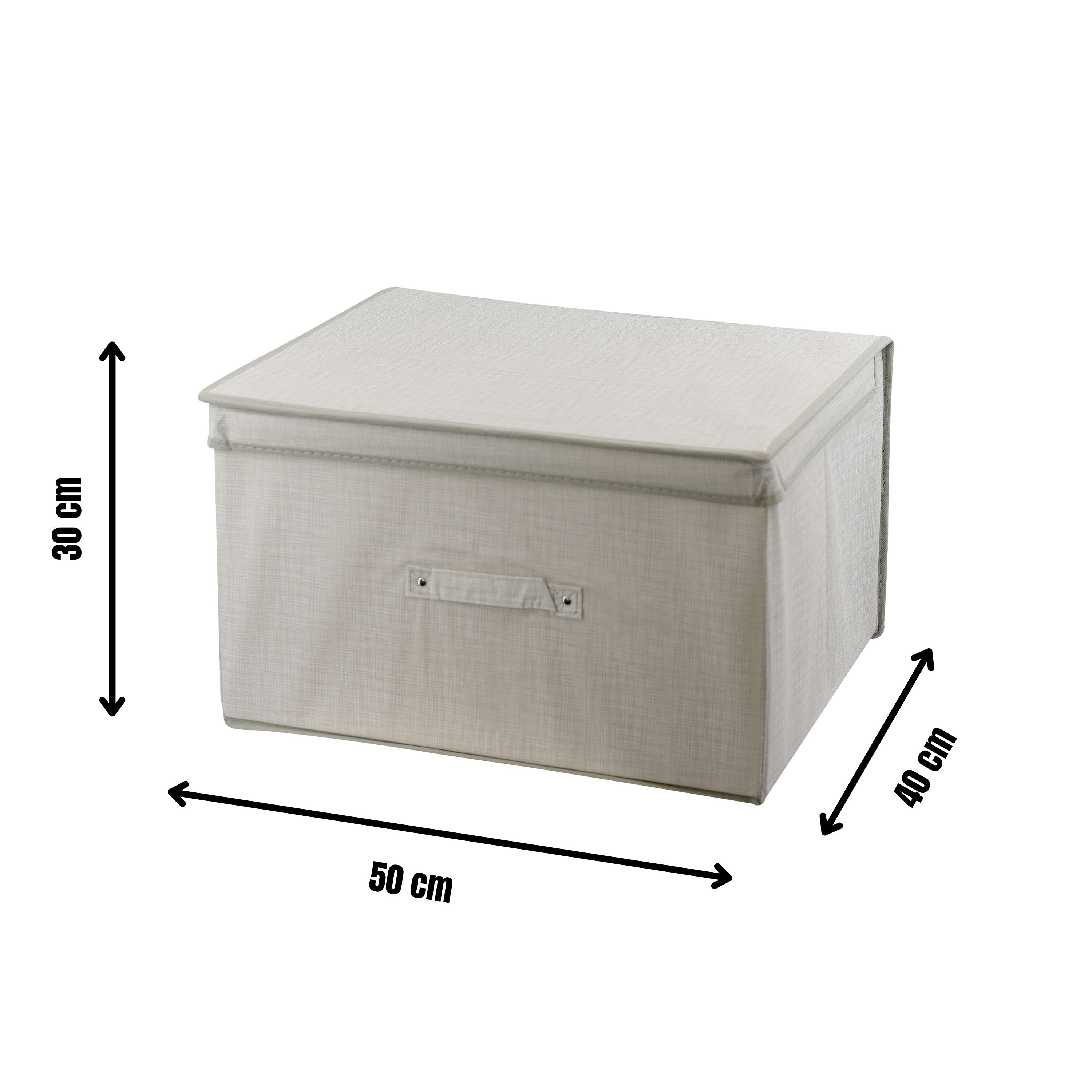 Linen Natural Large Storage Box by The Magic Toy Shop - The Magic Toy Shop