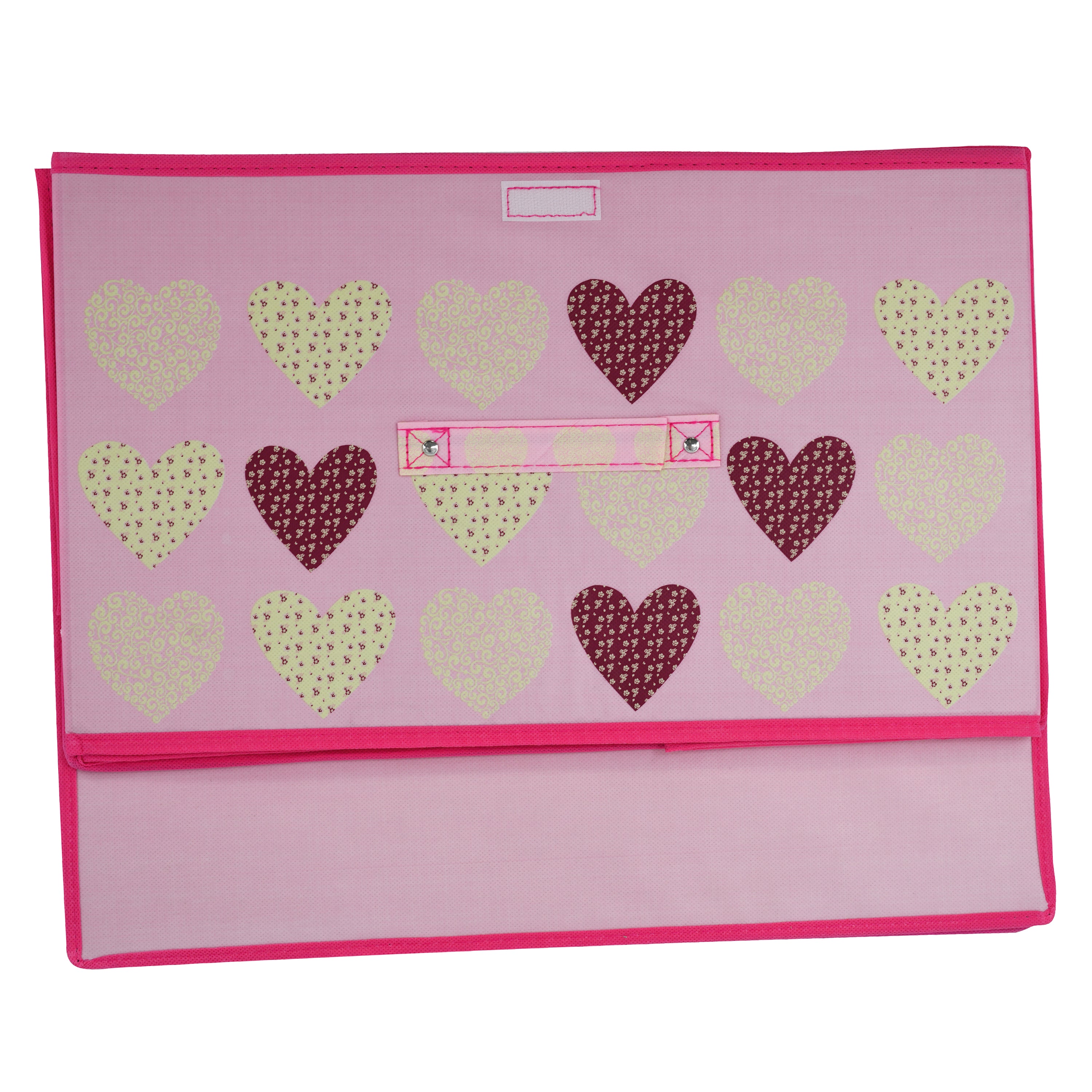 Pink Hearts Large Storage Box by The Magic Toy Shop - The Magic Toy Shop