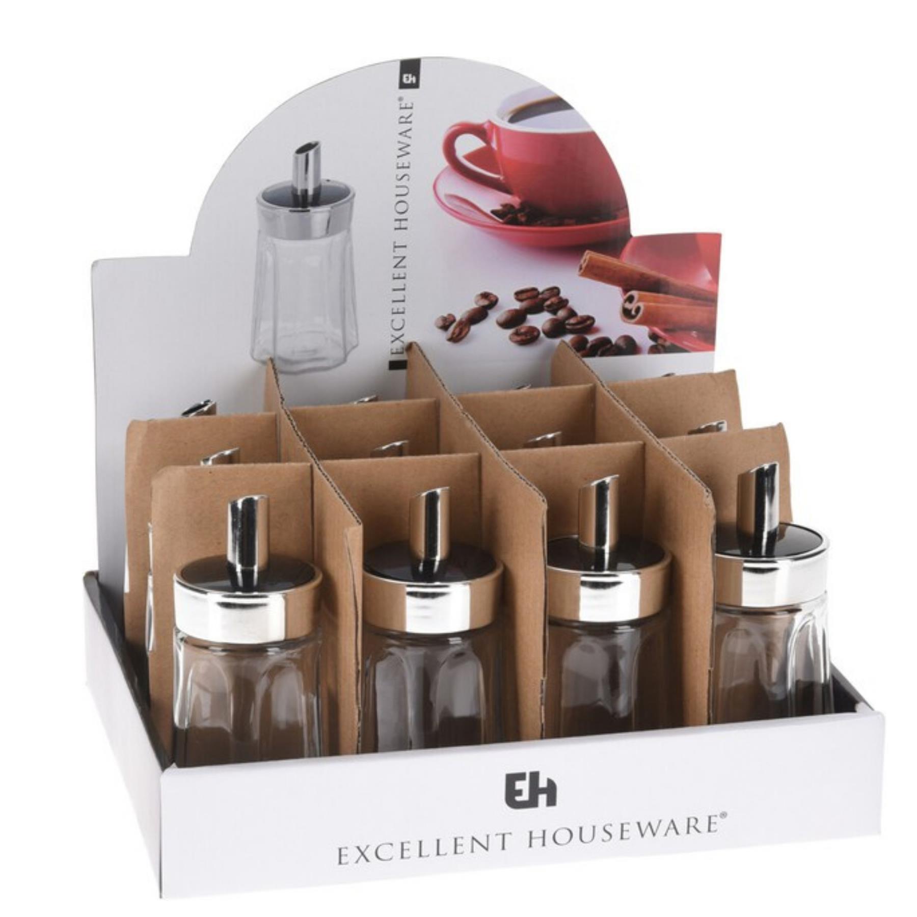 Set of 12 Retro Classic Glass Sugar Dispenser by GEEZY - The Magic Toy Shop