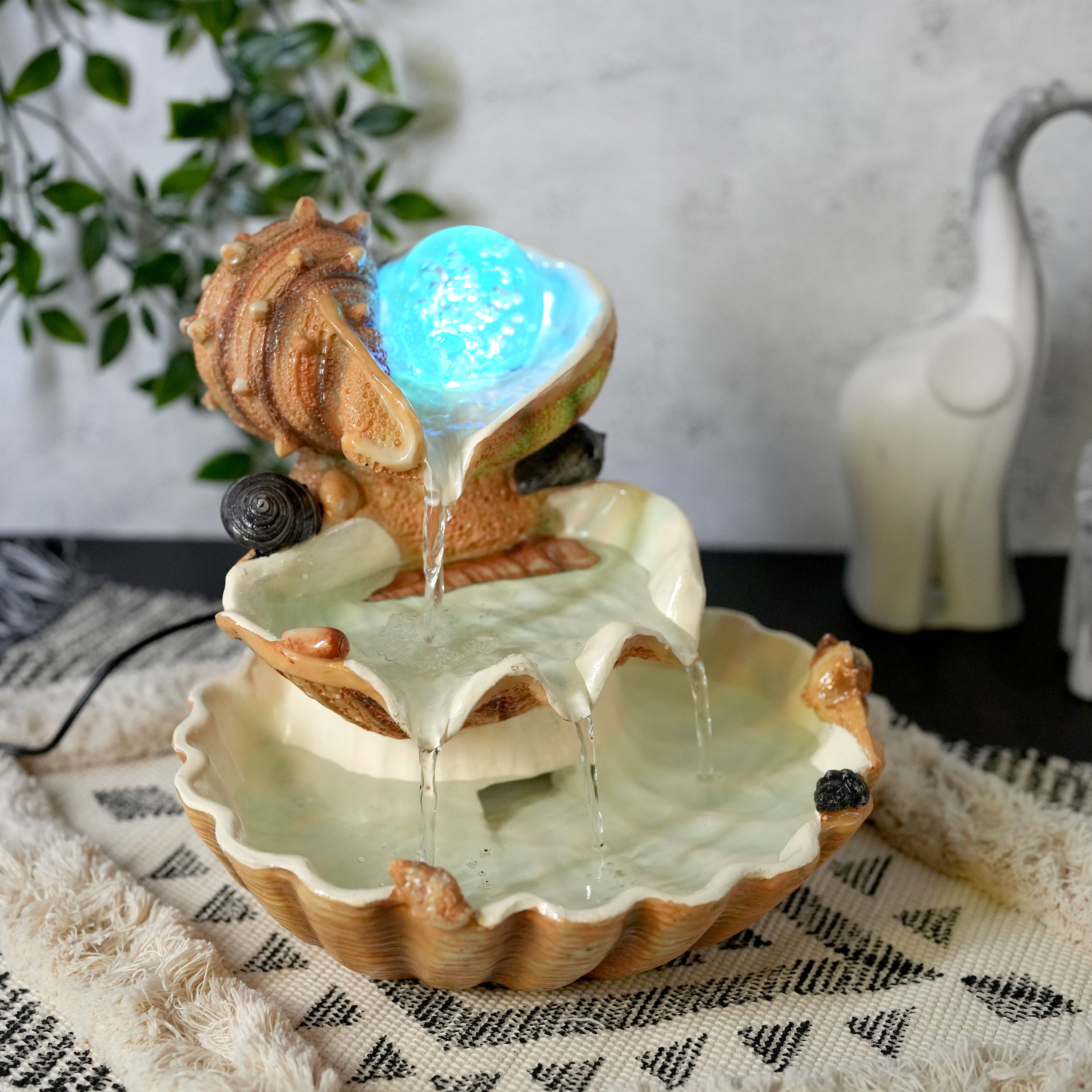 Clam Shell Water Feature Indoor With LED by GEEZY - The Magic Toy Shop