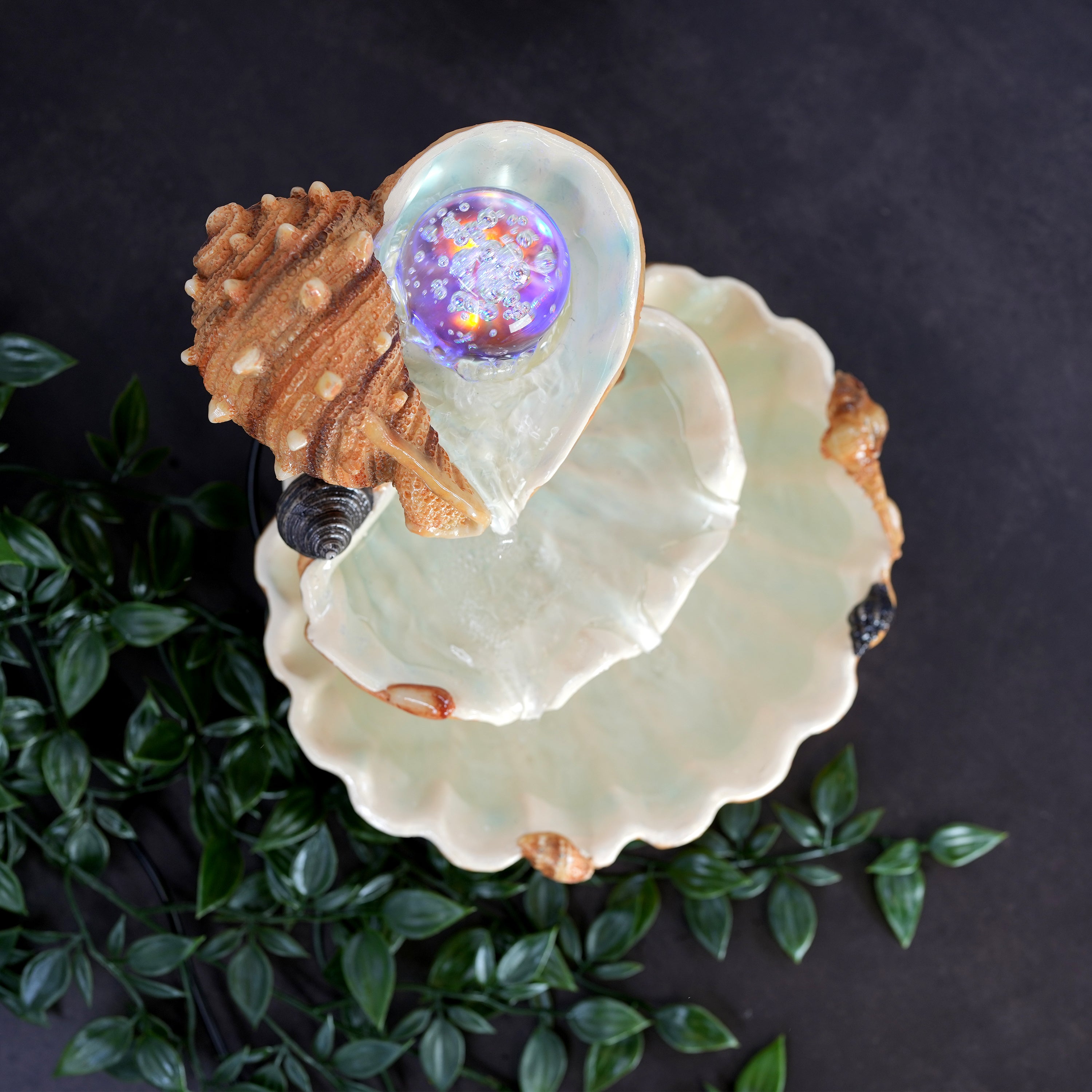 Clam Shell Water Feature Indoor With LED by GEEZY - The Magic Toy Shop