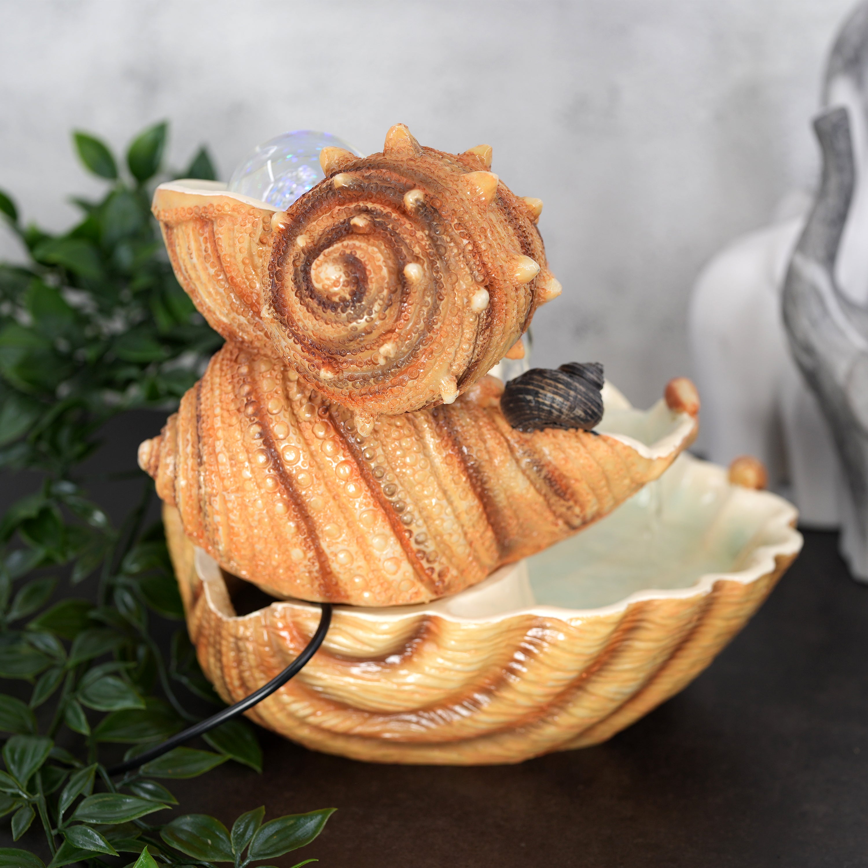 Clam Shell Water Feature Indoor With LED by GEEZY - The Magic Toy Shop