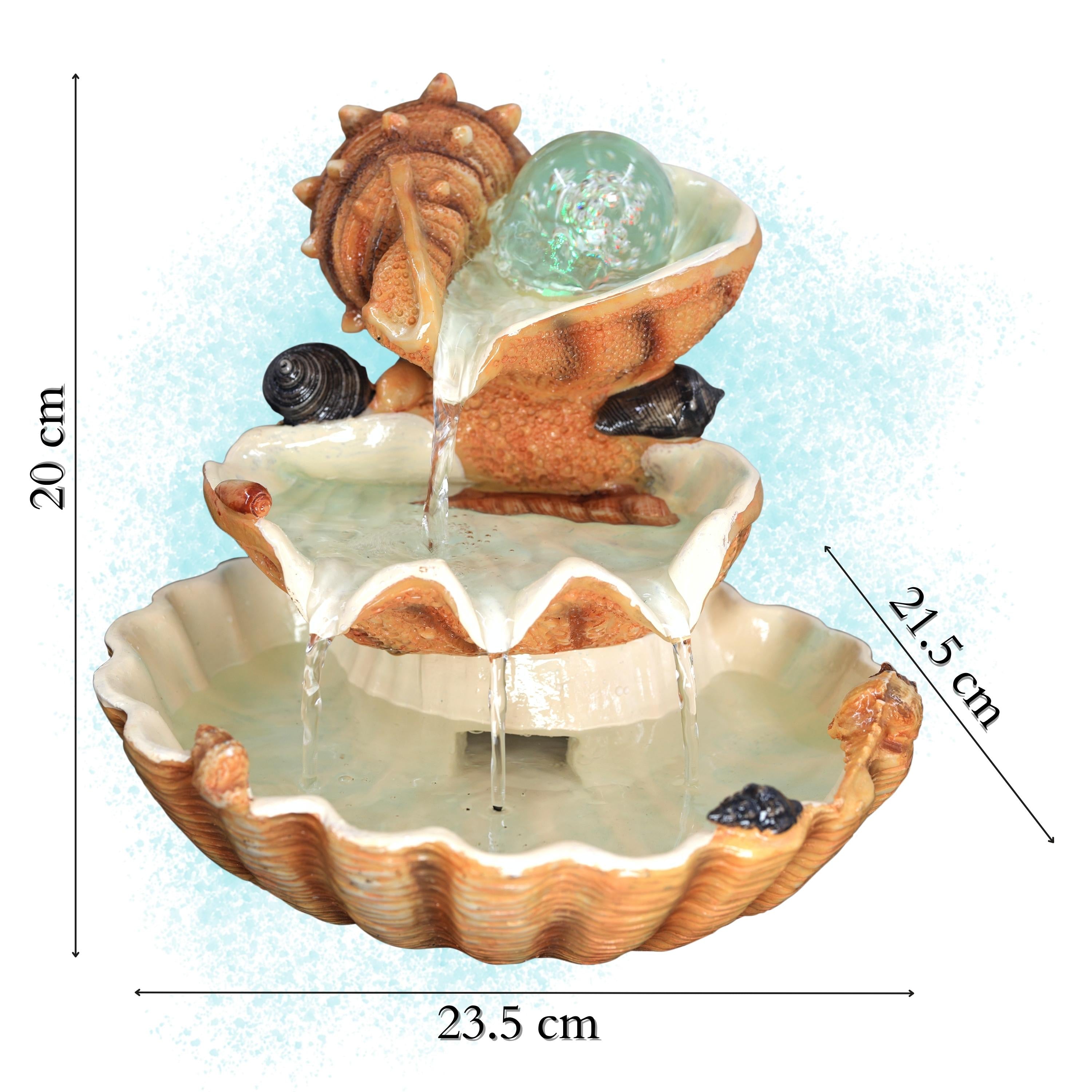 Clam Shell Water Feature Indoor With LED by GEEZY - The Magic Toy Shop