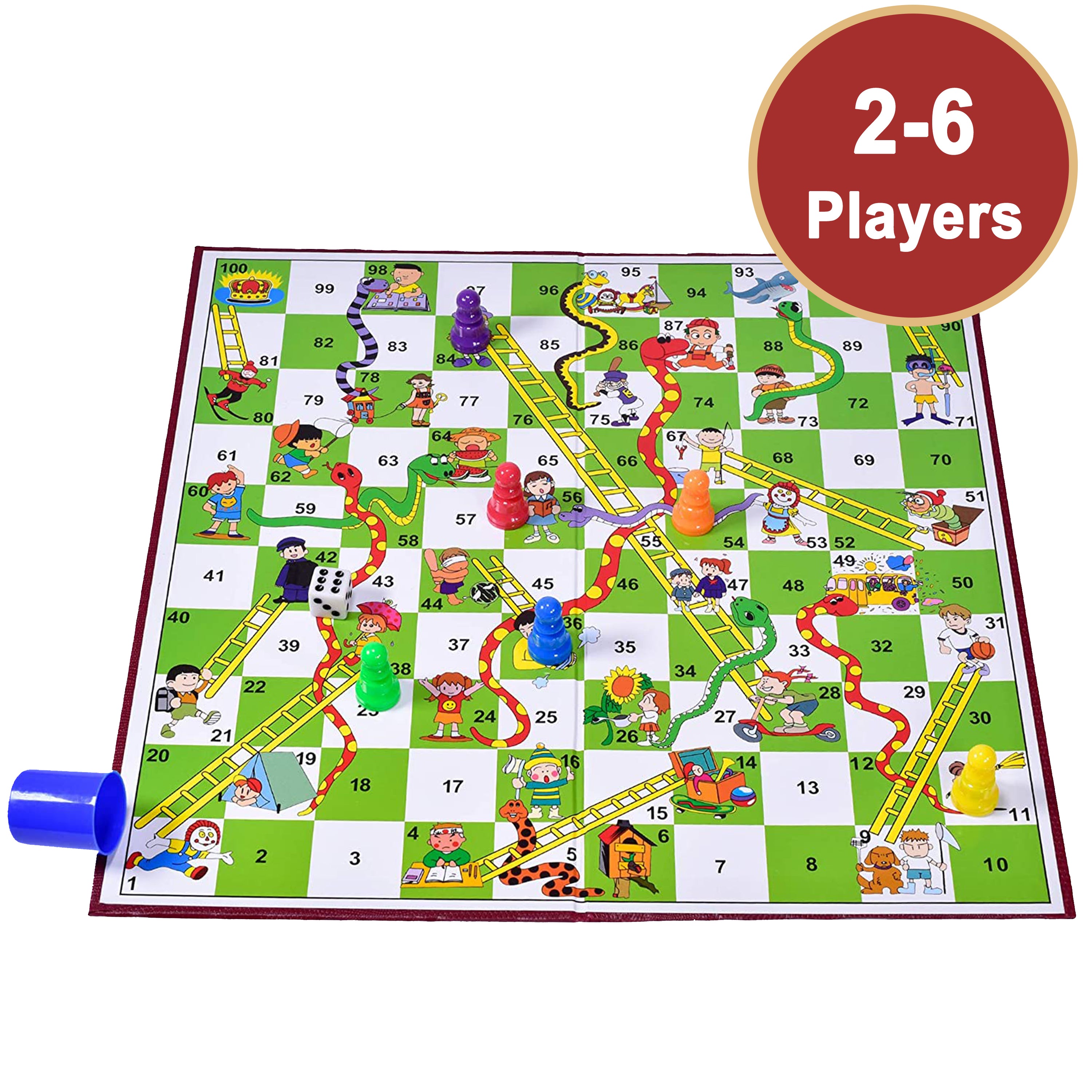 Snakes and Ladders Traditional Board Game by The Magic Toy Shop - The Magic Toy Shop