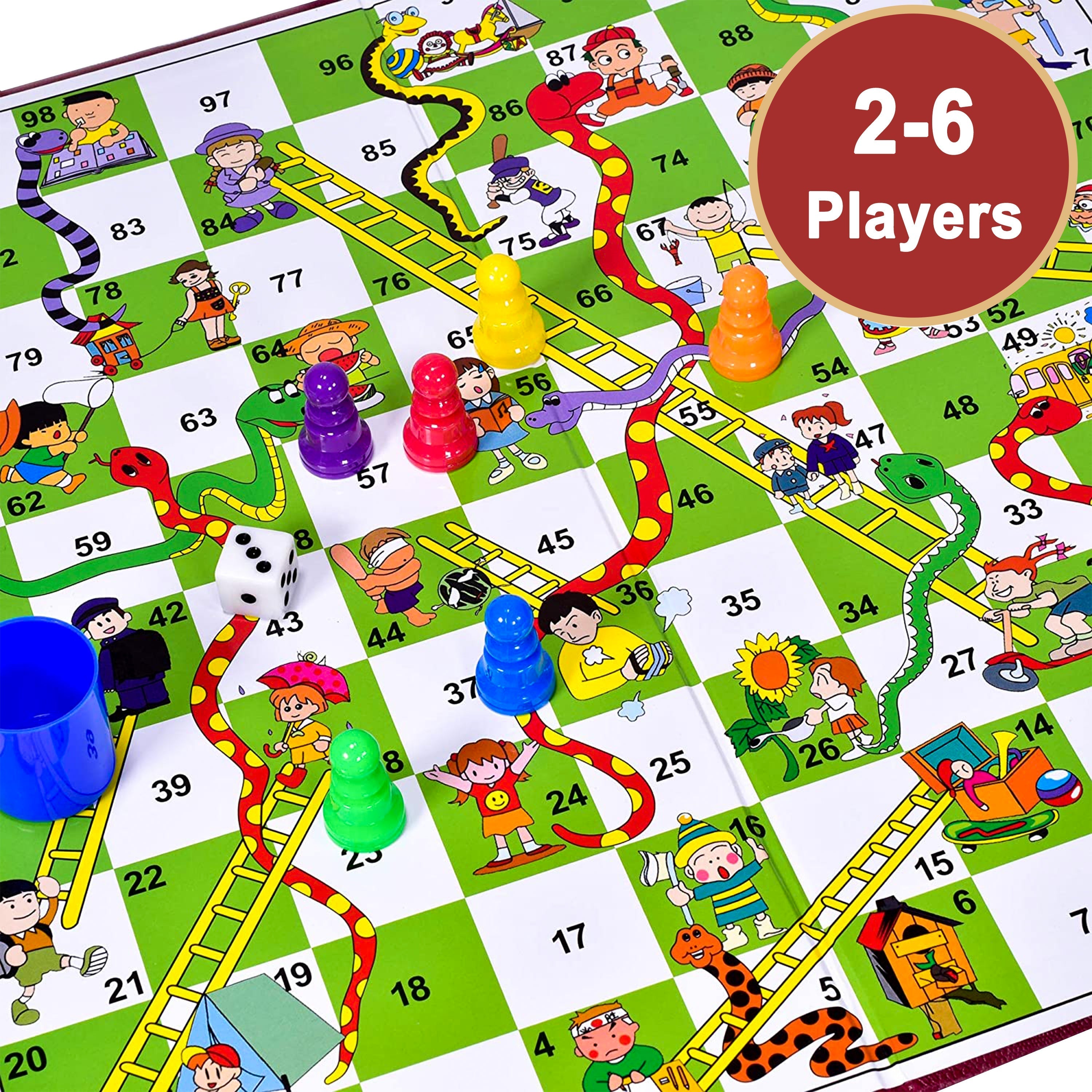 Snakes and Ladders Traditional Board Game by The Magic Toy Shop - The Magic Toy Shop