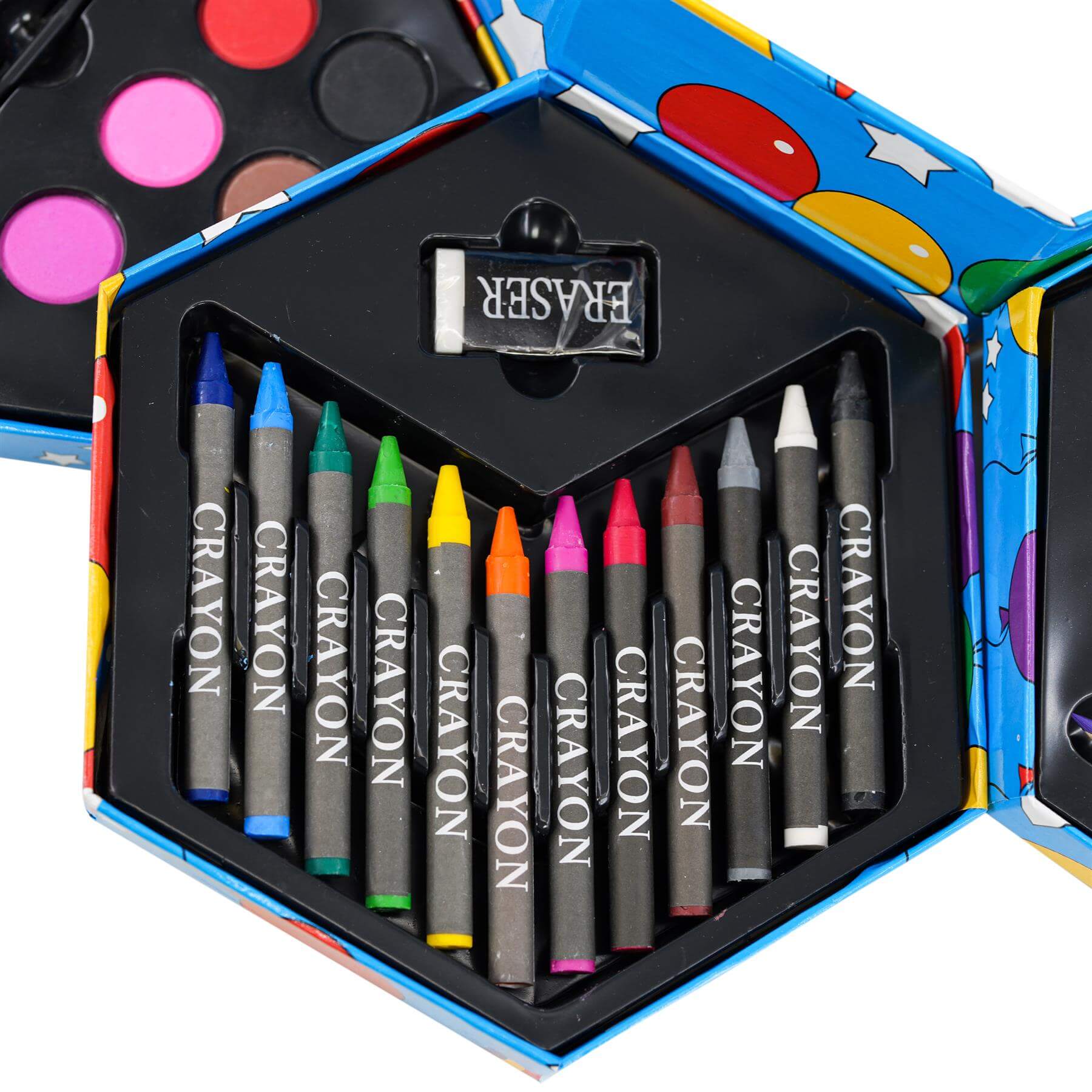 52 PCS Craft Art Artists Set Hexagonal Box by The Magic Toy Shop - The Magic Toy Shop