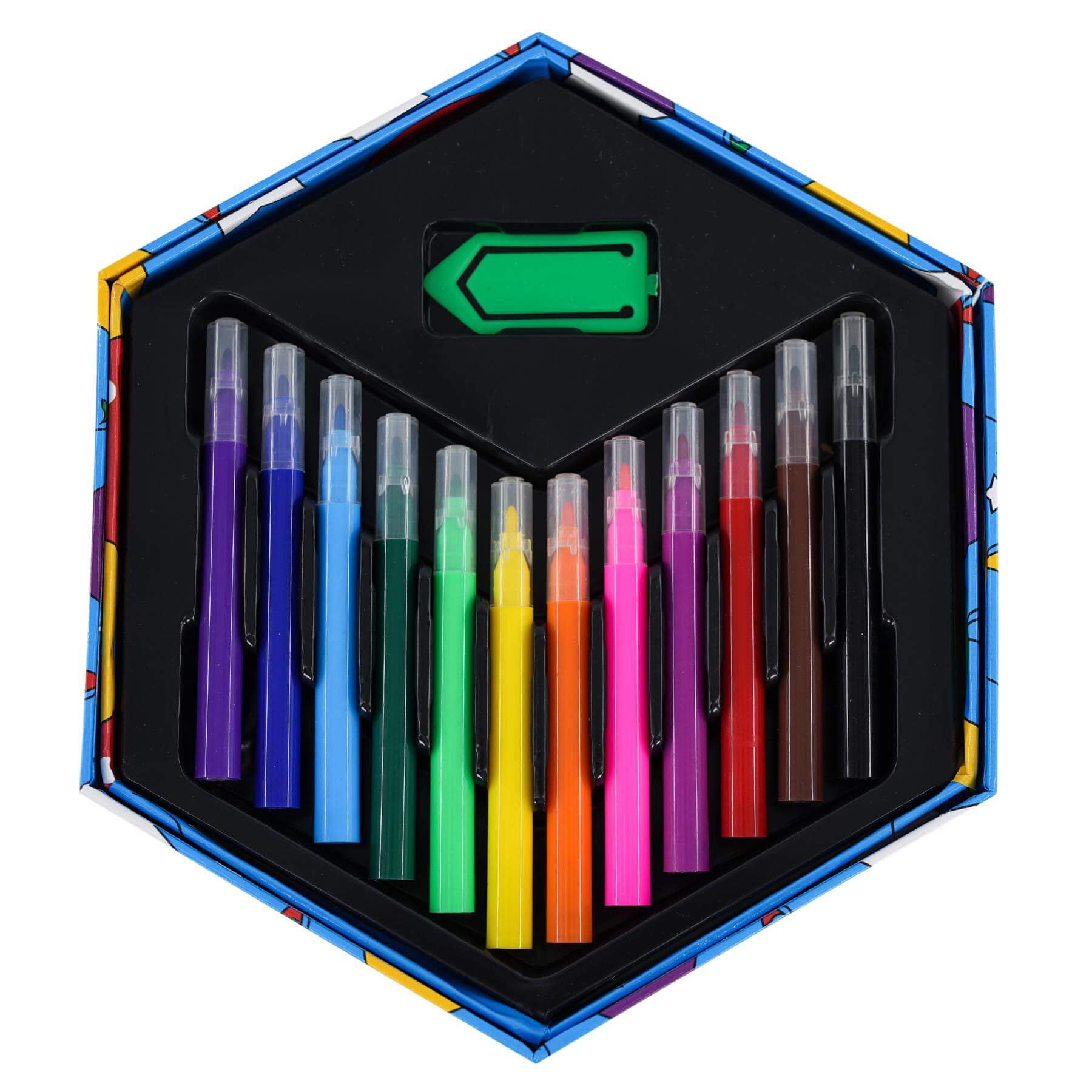 52 PCS Craft Art Artists Set Hexagonal Box by The Magic Toy Shop - The Magic Toy Shop