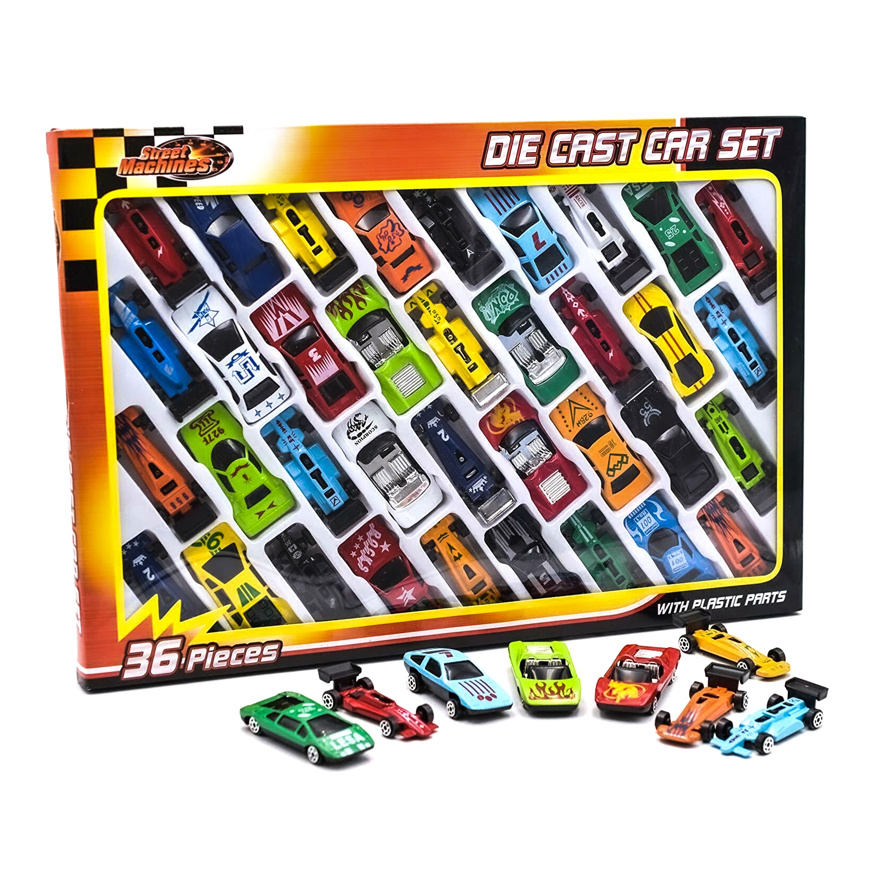 36 Pieces Die Cast Car Set by The Magic Toy Shop - The Magic Toy Shop