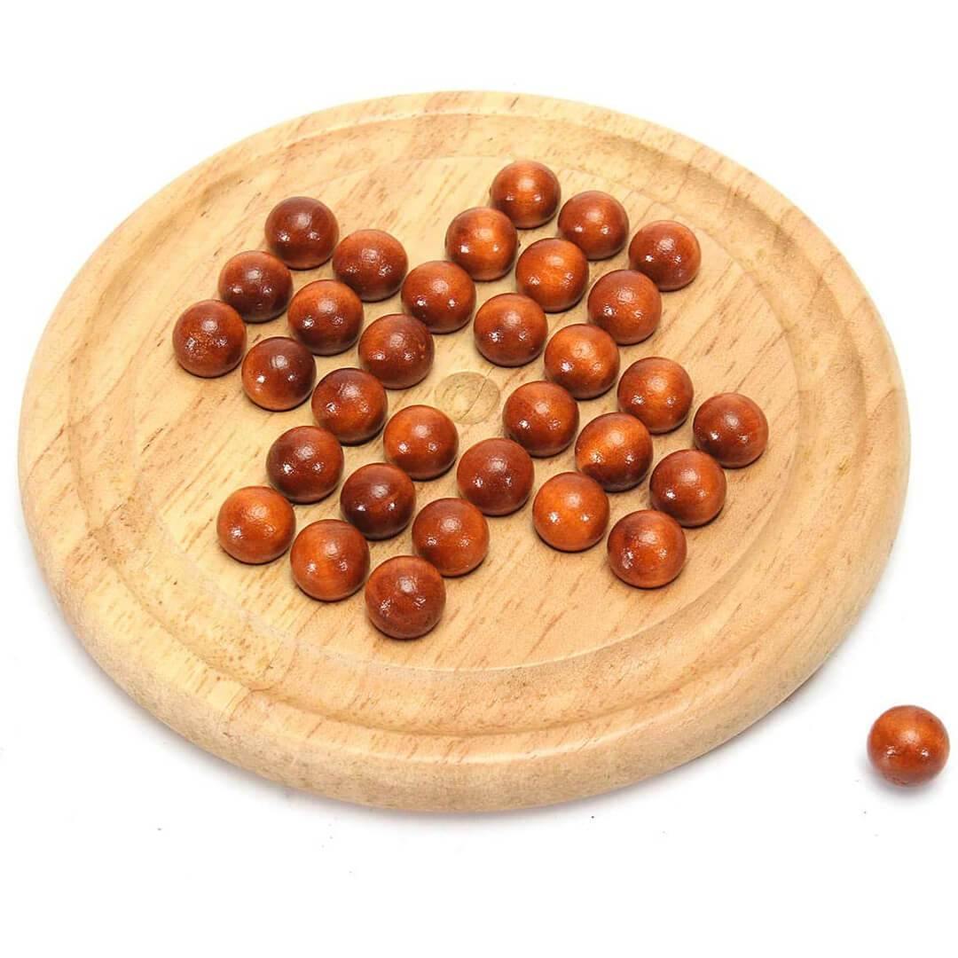 Peg with Wooden Marbles Board Game by The Magic Toy Shop - The Magic Toy Shop