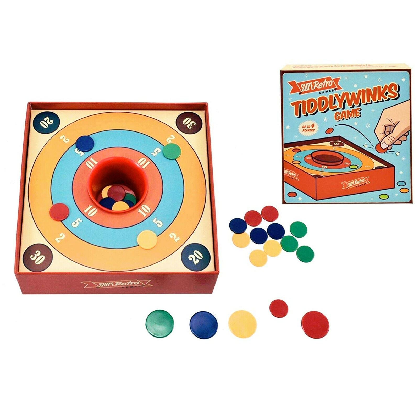 Traditional Tiddlywinks Game for 4 Players by The Magic Toy Shop - The Magic Toy Shop