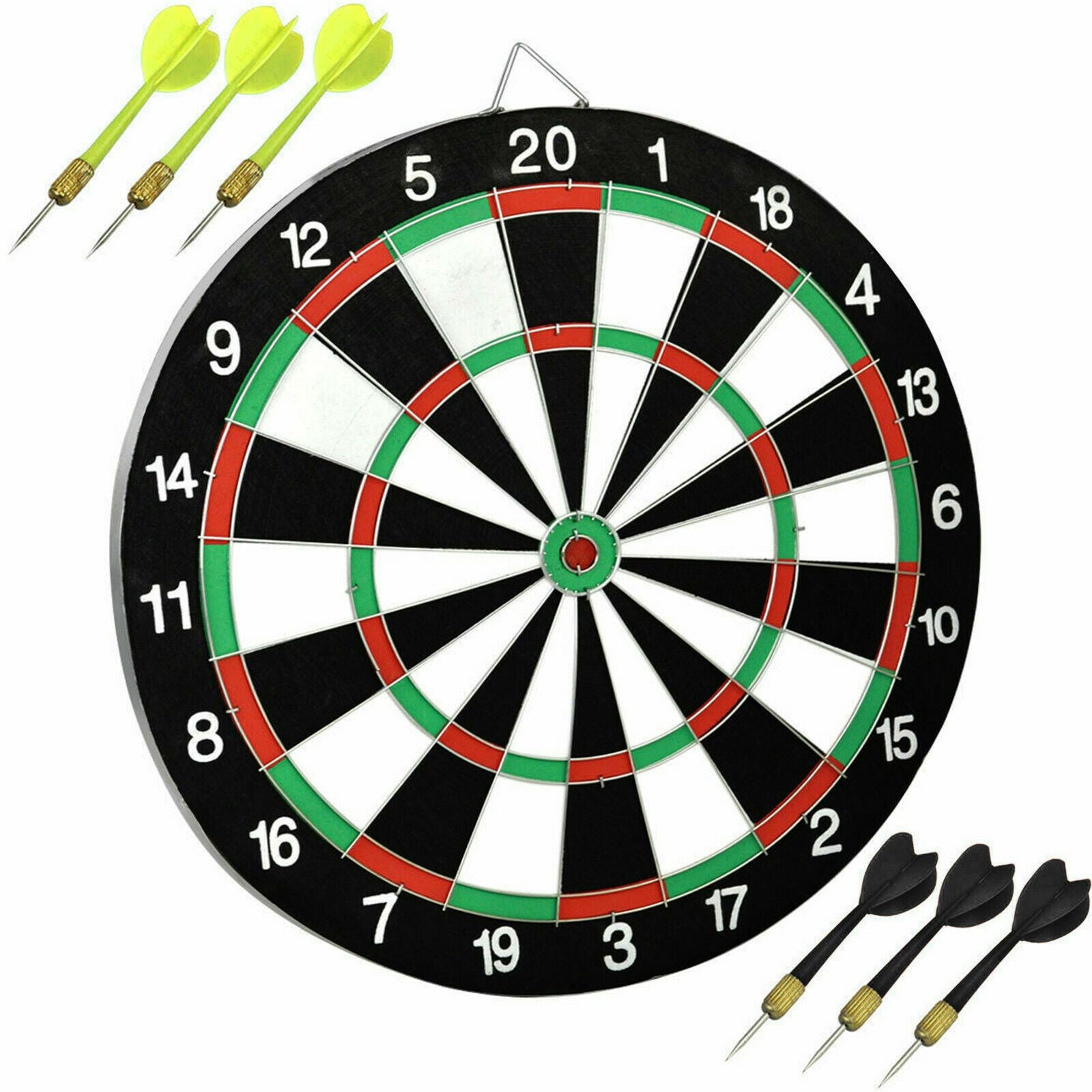 Double Sided Dartboard with 6 Darts At The Magic Toy Shop