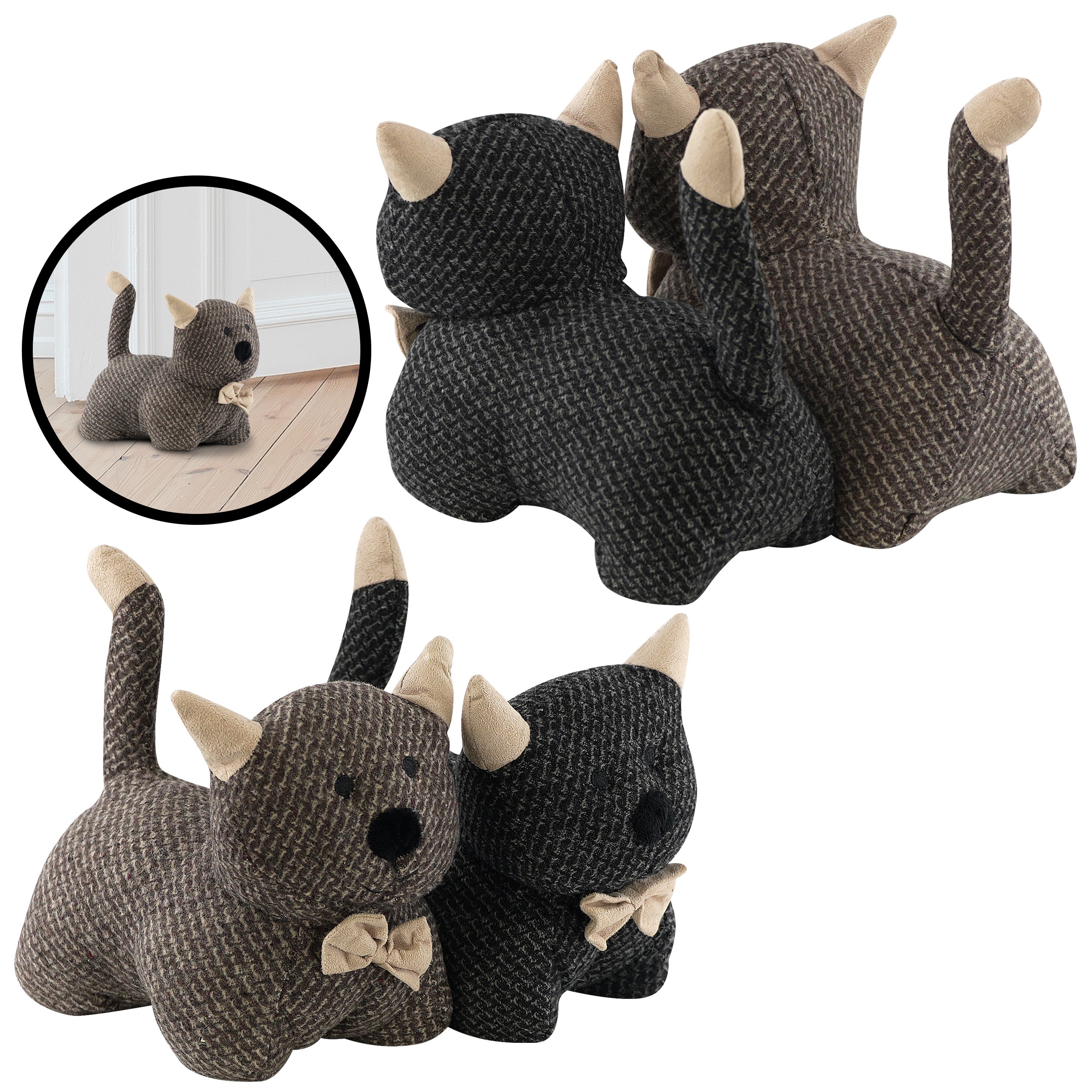 Fabric Soft Kitten Door Stops Cat by The Magic Toy Shop - The Magic Toy Shop