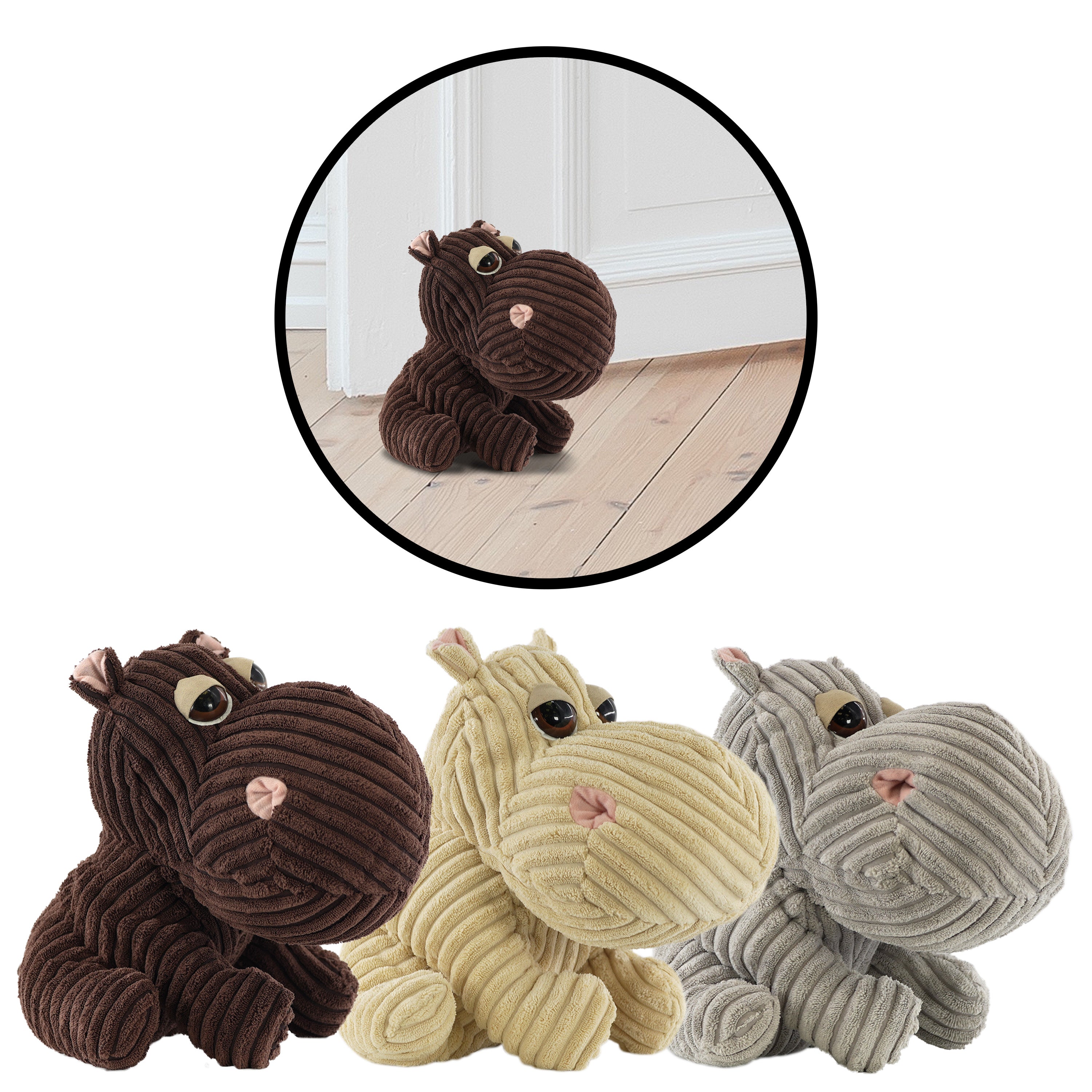 Soft Hippo Novelty Door Stops by The Magic Toy Shop - The Magic Toy Shop