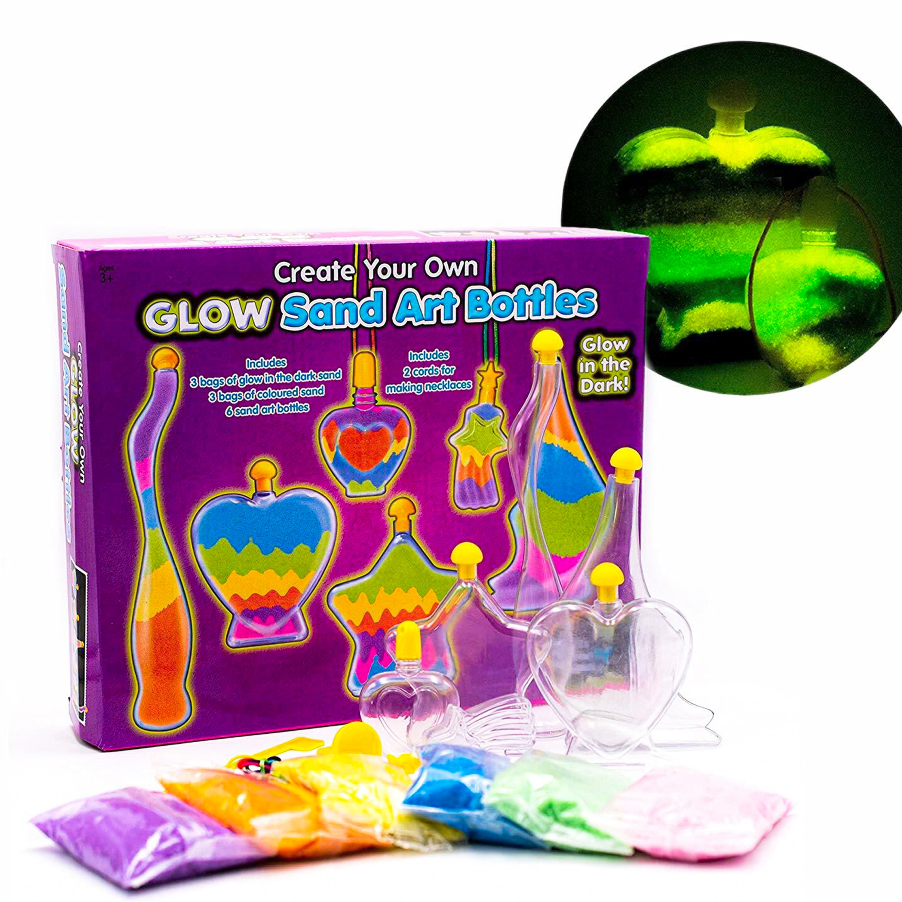 Childrens Glow in the Dark Bottle Sand Activity Kit The Magic Toy Shop - The Magic Toy Shop