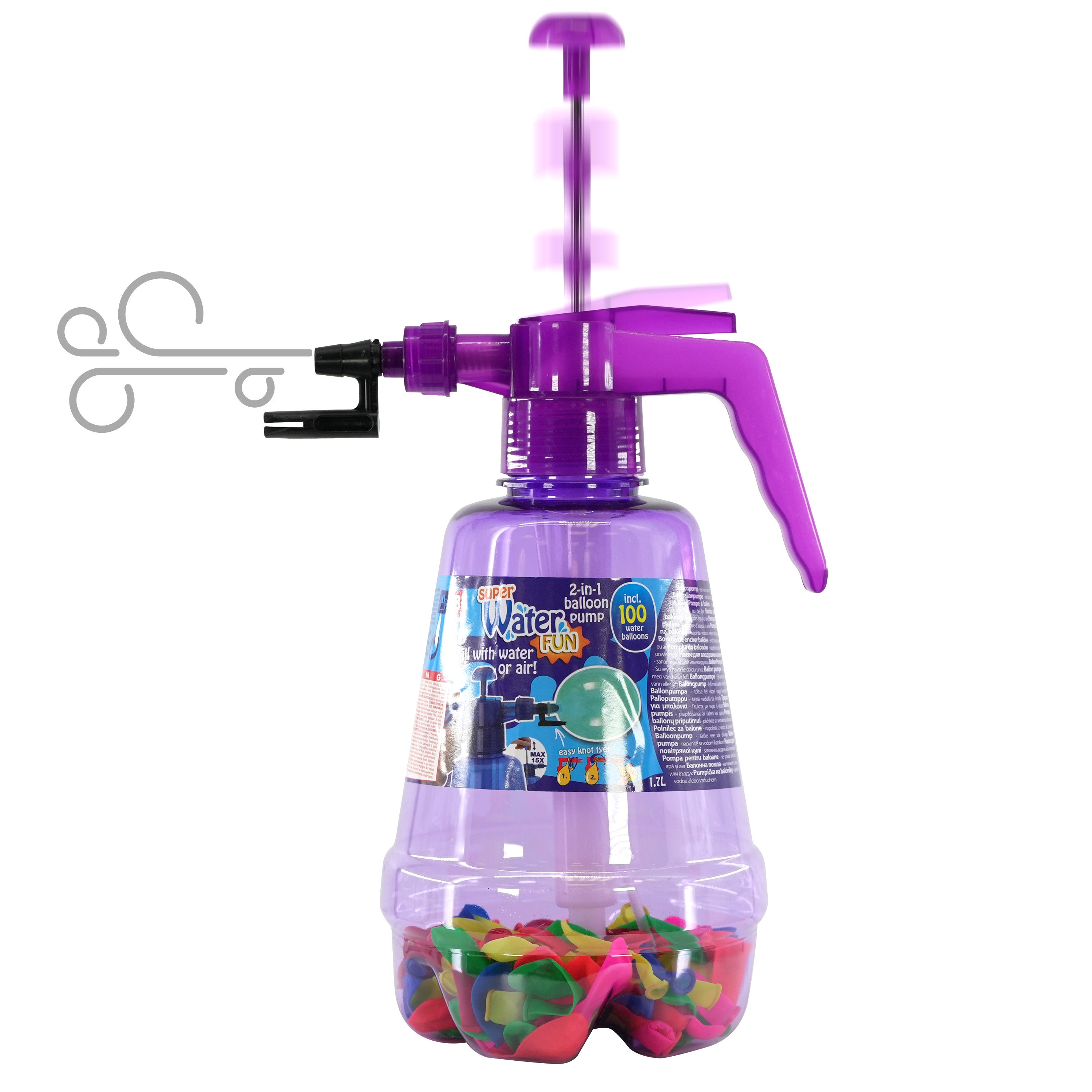 Air Water Bomb Set with 100 balloon by MTS - The Magic Toy Shop