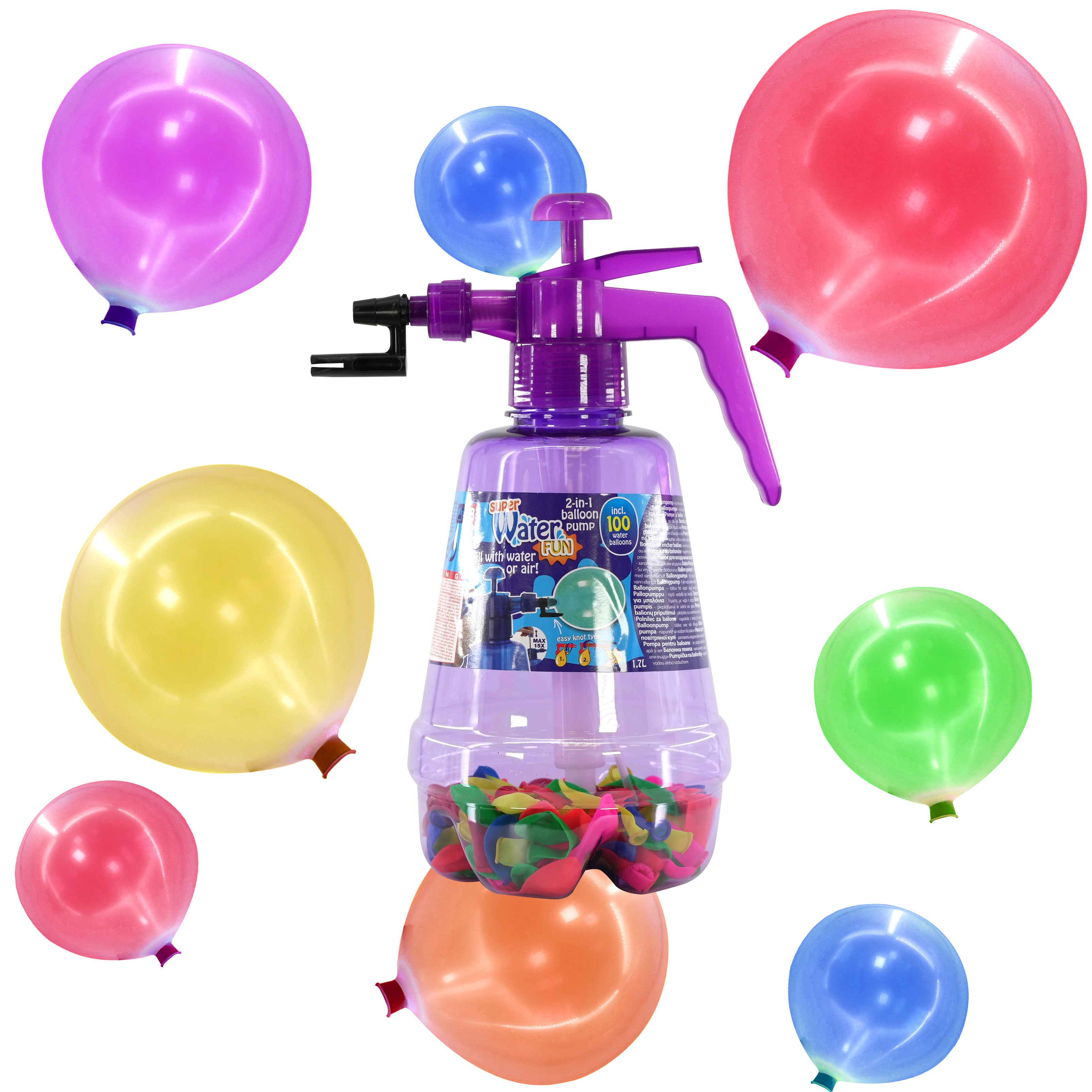 Air Water Bomb Set with 100 balloon by MTS - The Magic Toy Shop