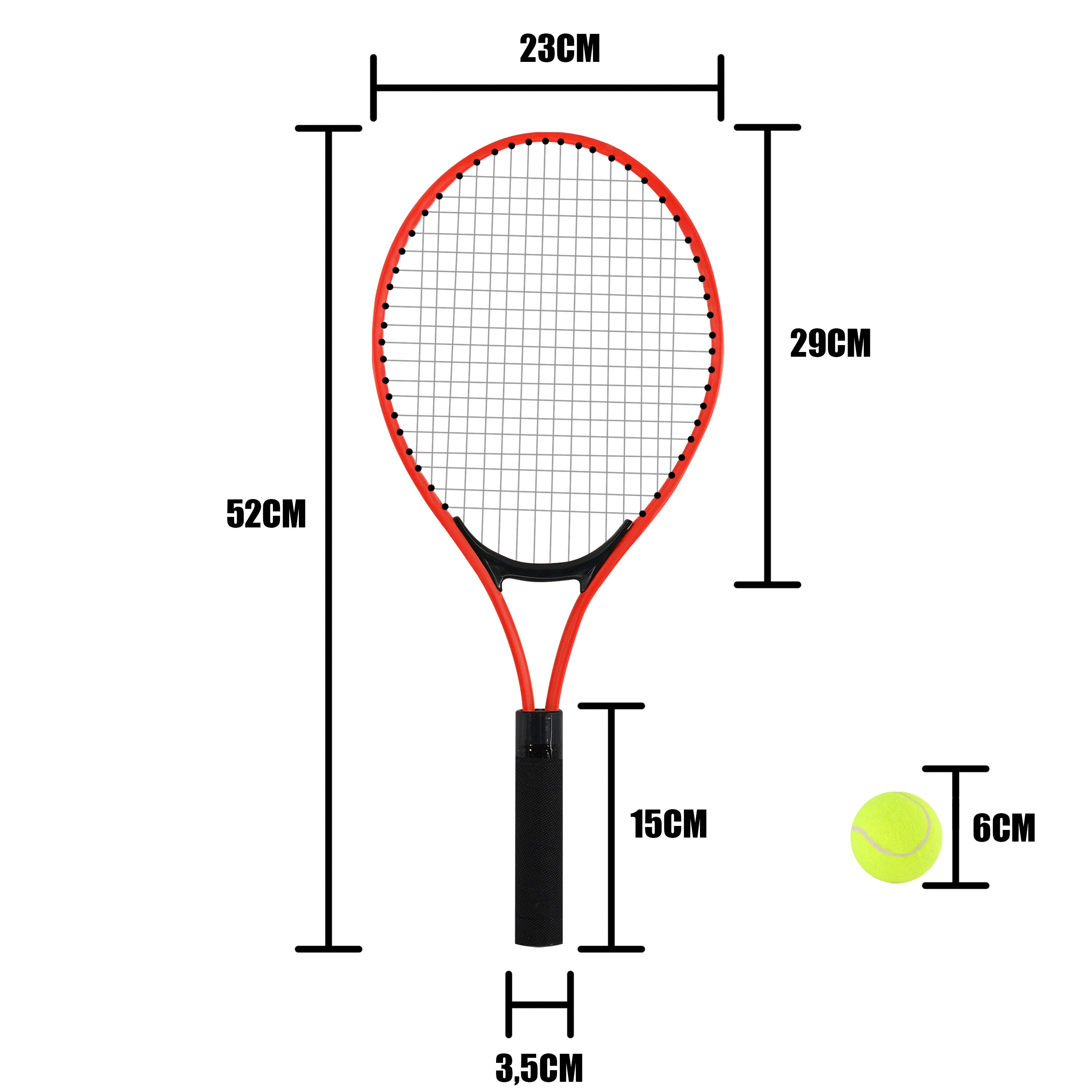 Metal Junior Tennis Set With 2 Racquets and Ball by The Magic Toy Shop - The Magic Toy Shop