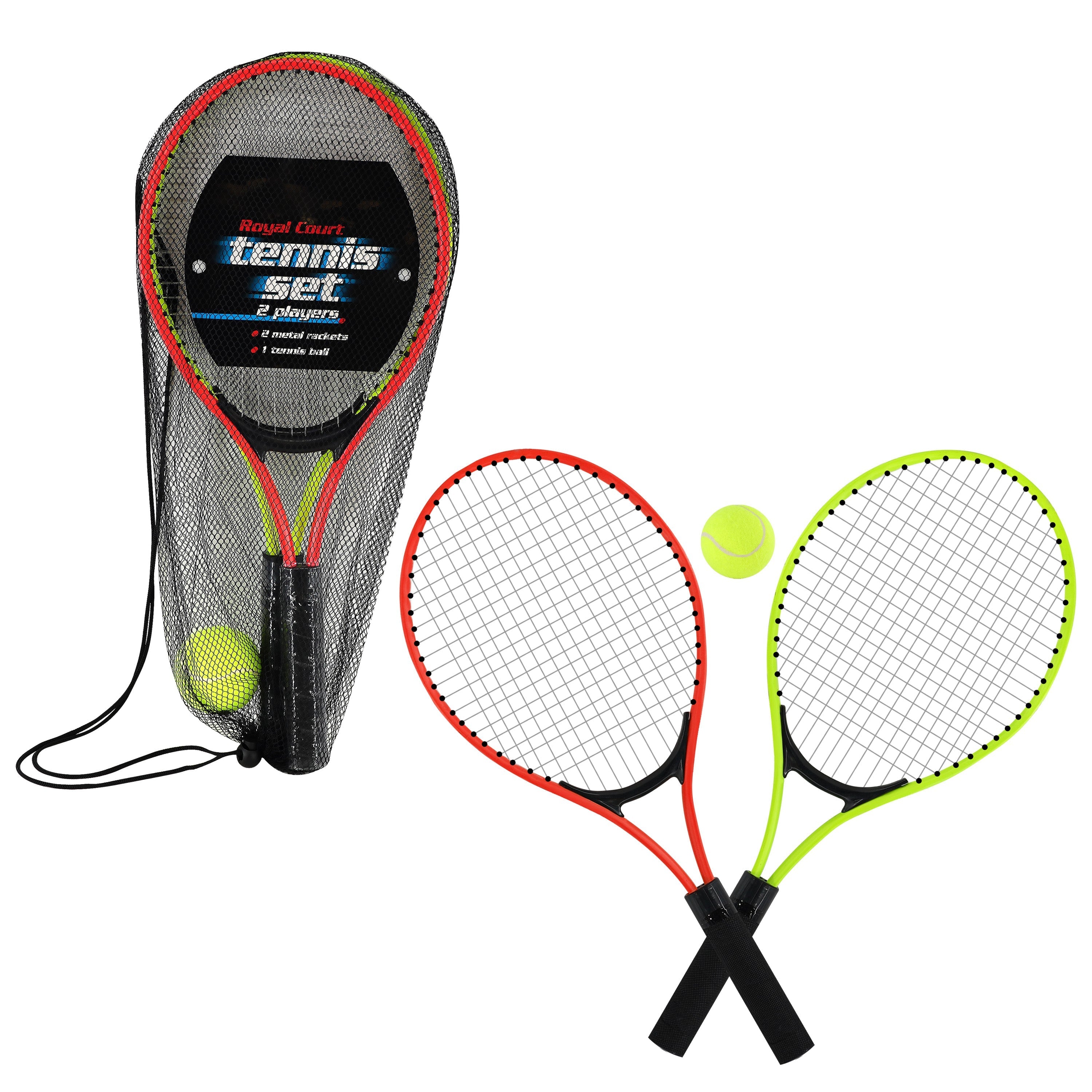 Metal Junior Tennis Set With 2 Racquets and Ball by The Magic Toy Shop - The Magic Toy Shop